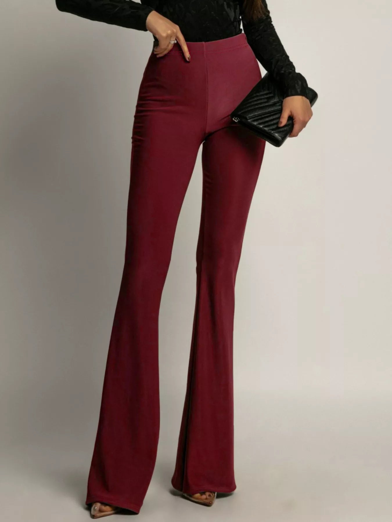 High-Waisted Flared Pants
