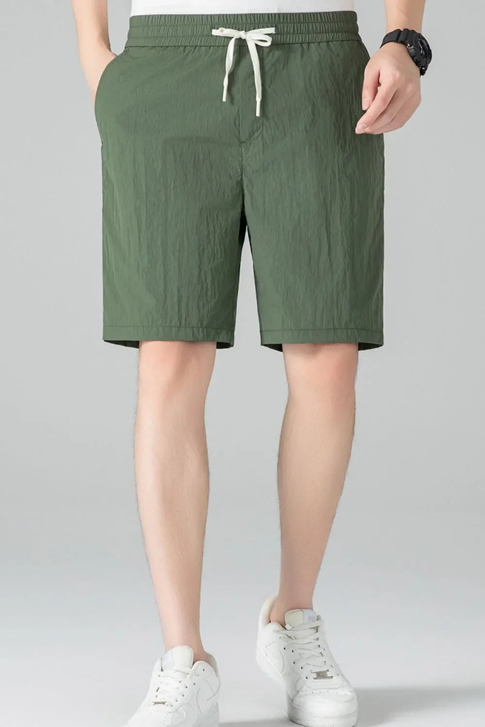 Men's Plus Size Casual Drawstring Shorts