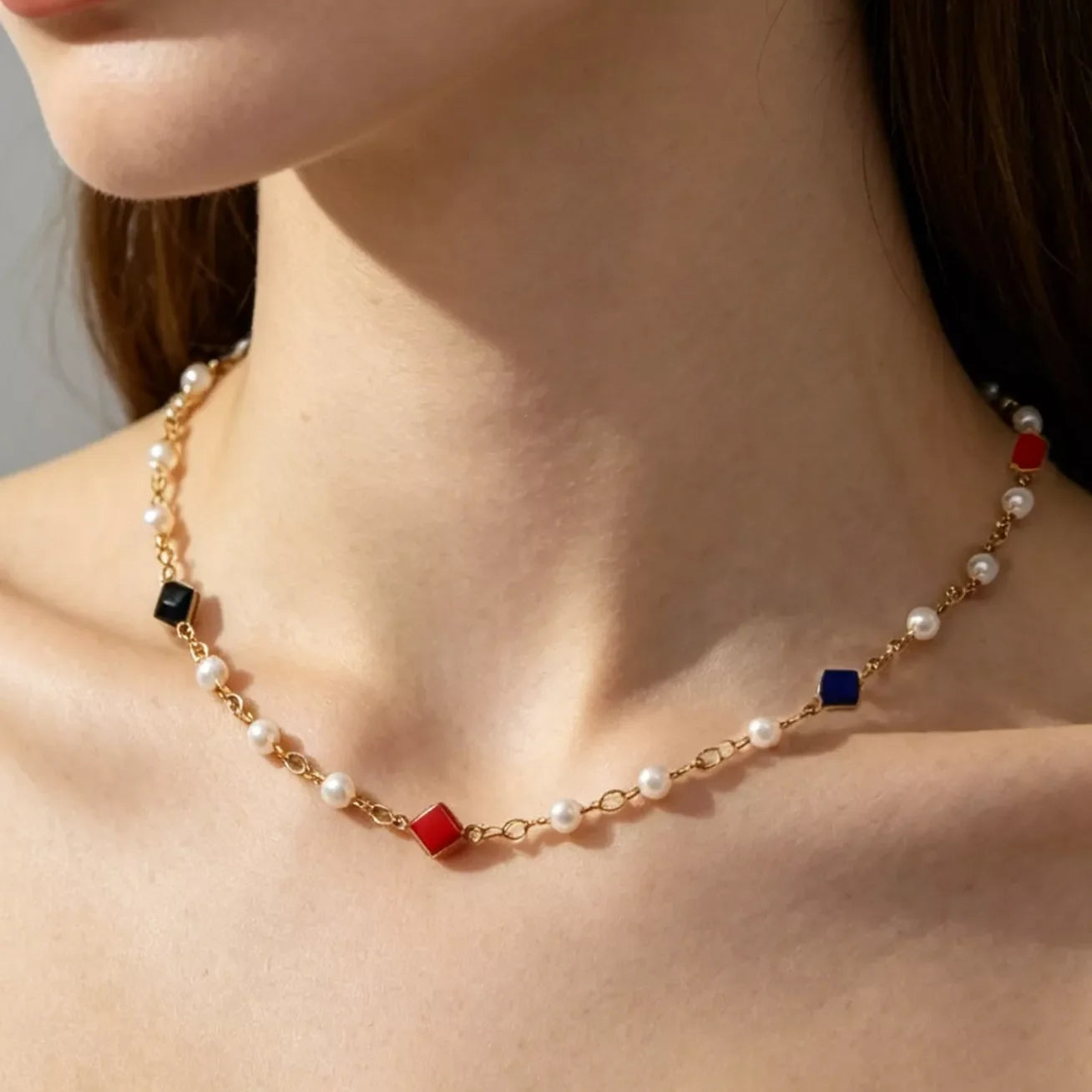 2 Piece Heart Charm Necklace