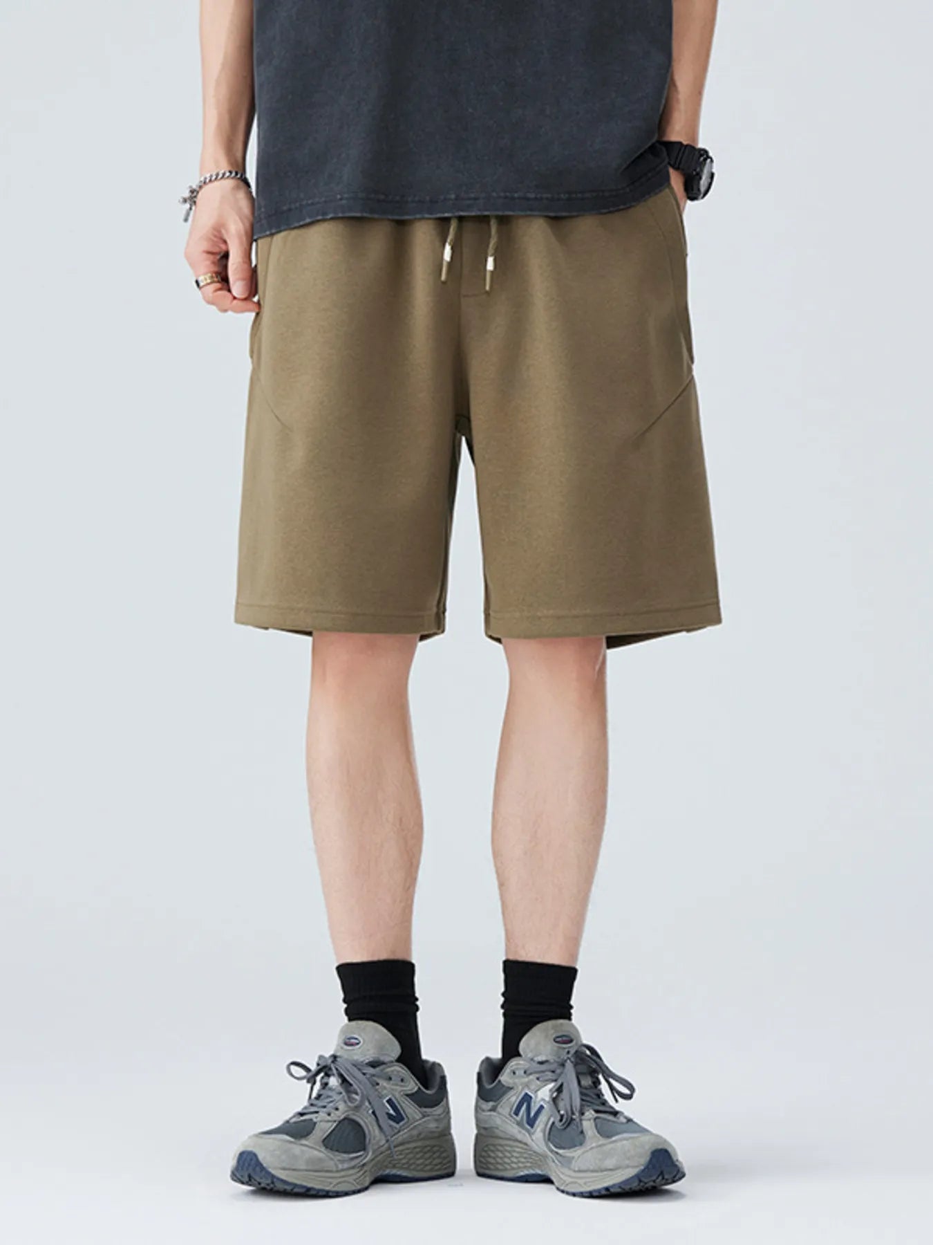 Men's Plus Size Drawstring Loose Fit Shorts