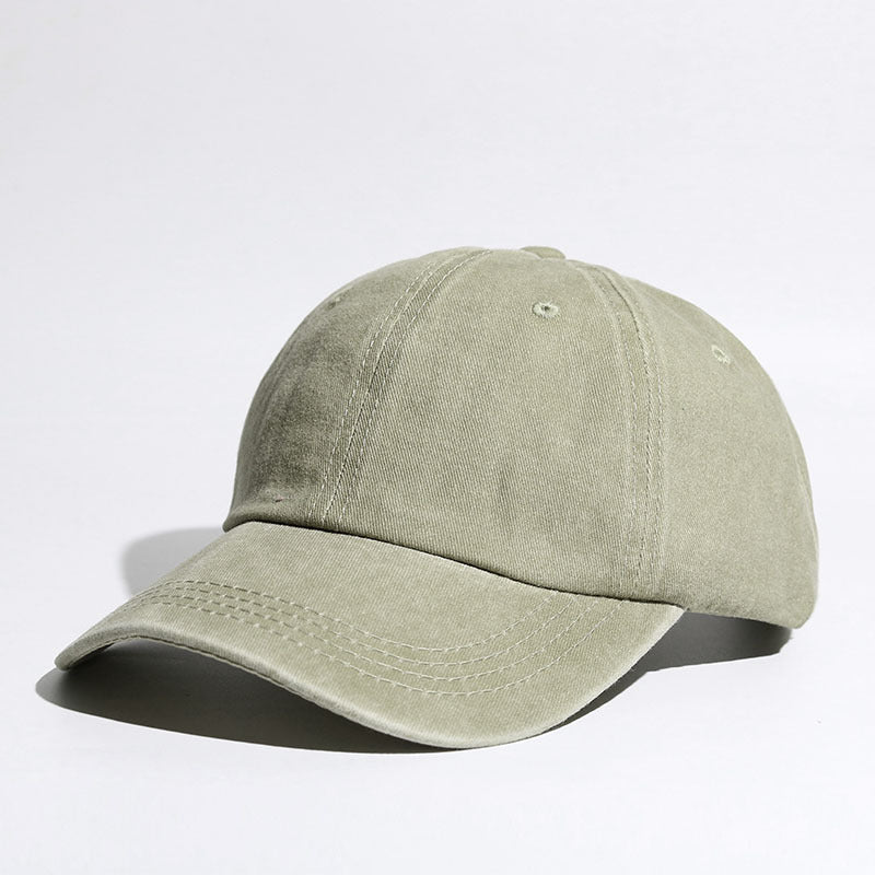 Women's Washed Cotton Curved-Brim Sun Hat with Hair Extensions