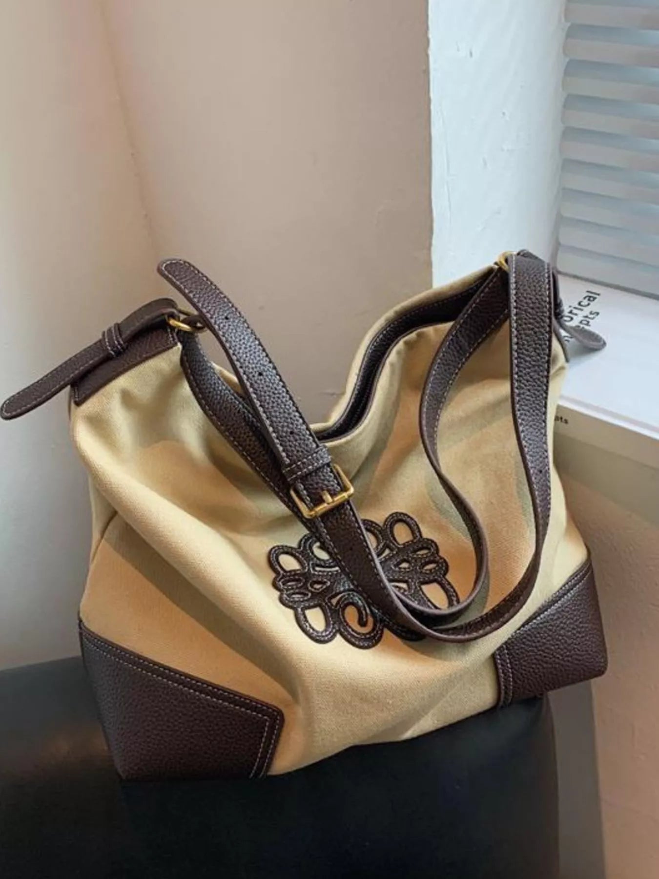 Embroidered Canvas Tote Bag