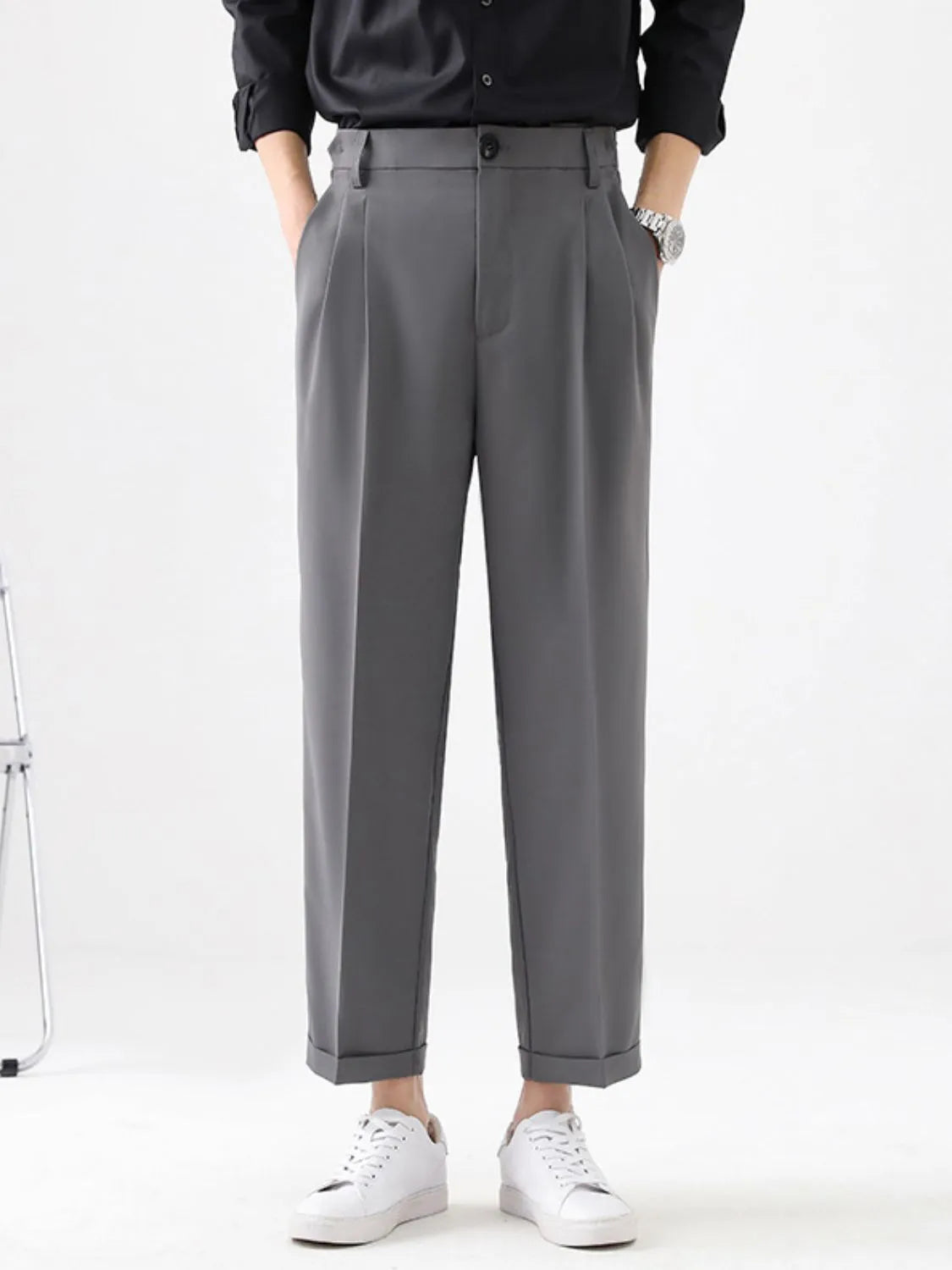 Men's Plus Size Basic style Solid Pants