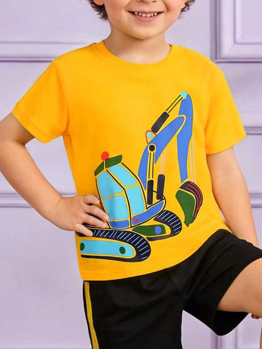 Children's Excavator Short Sleeve Tee