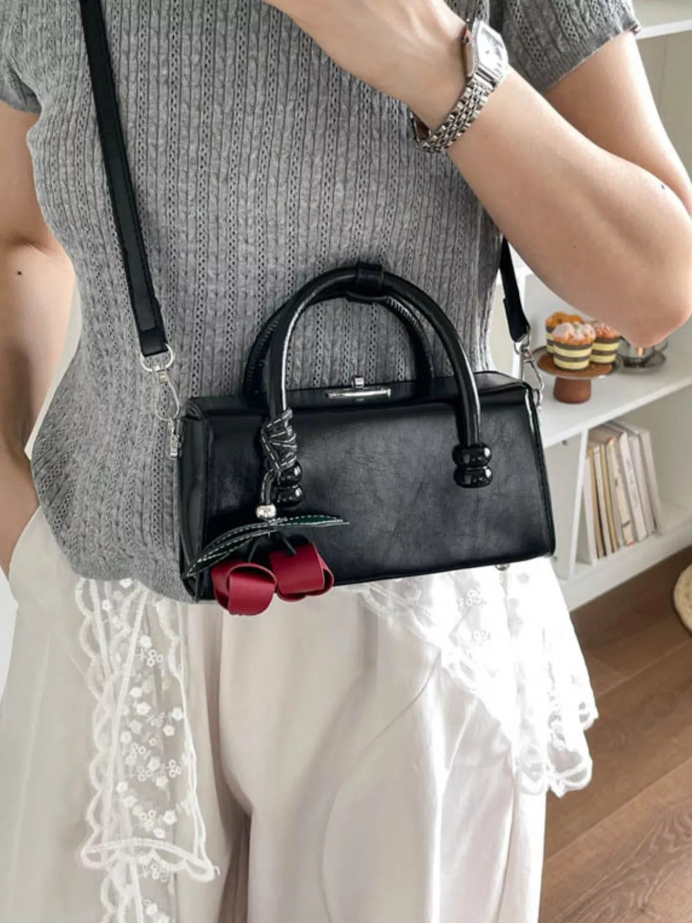 Top Handle Crossbody Bag