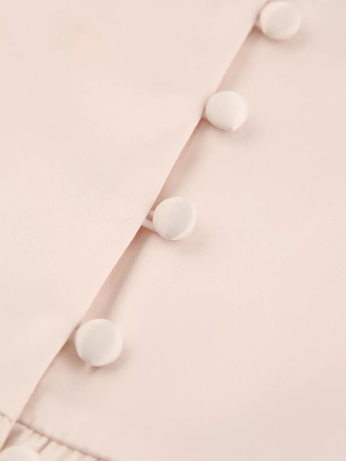 Elegant V-Neck Puff Sleeve Button-Down Midi Dress