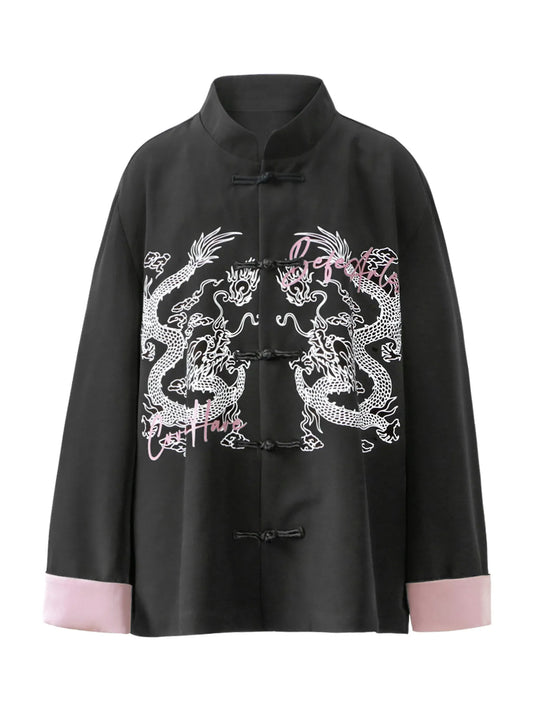 Men's Dragon Chinese Style Button Up Shirt