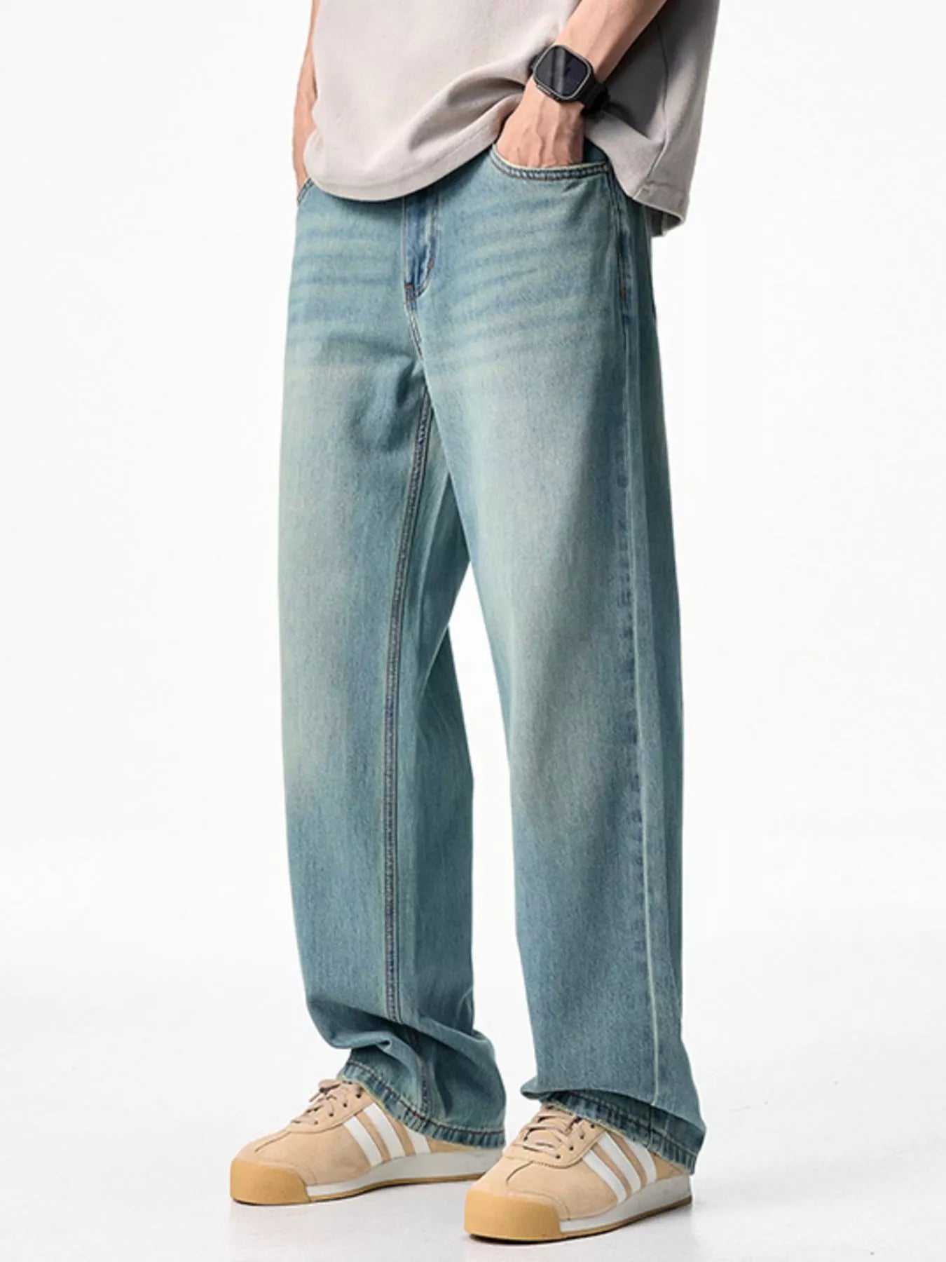 Men's Wash Relaxed Fit Jeans
