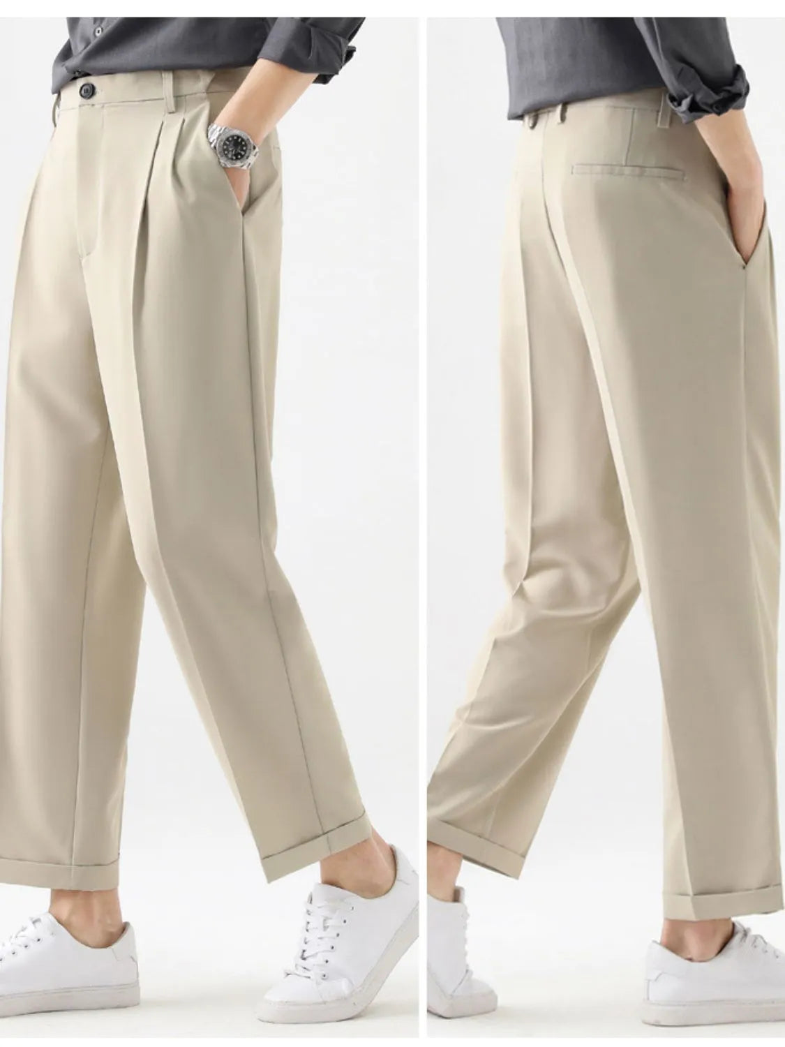 Men's Plus Size Basic style Solid Pants