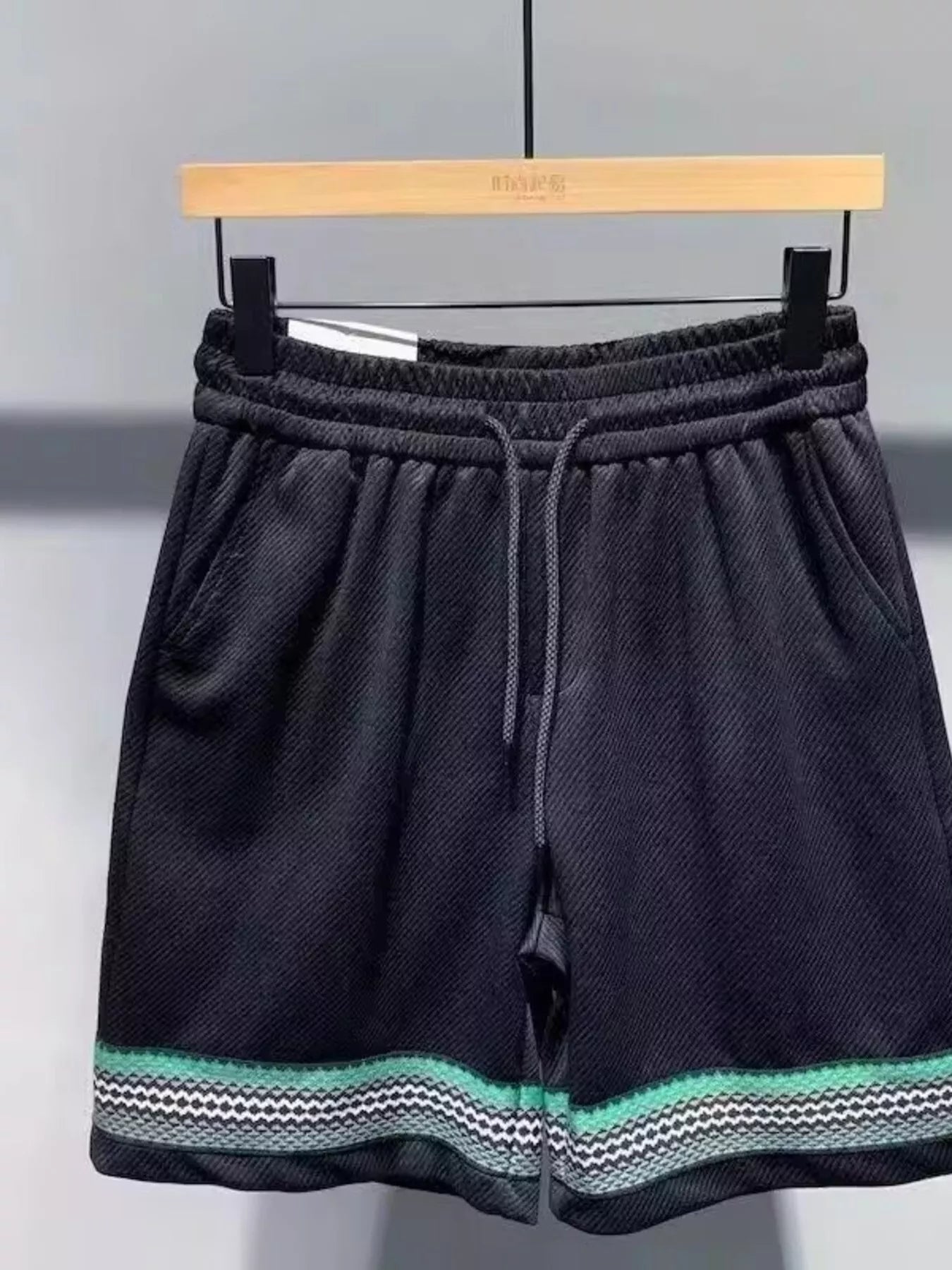Men's Plus Size Drawstring Shorts with Pockets