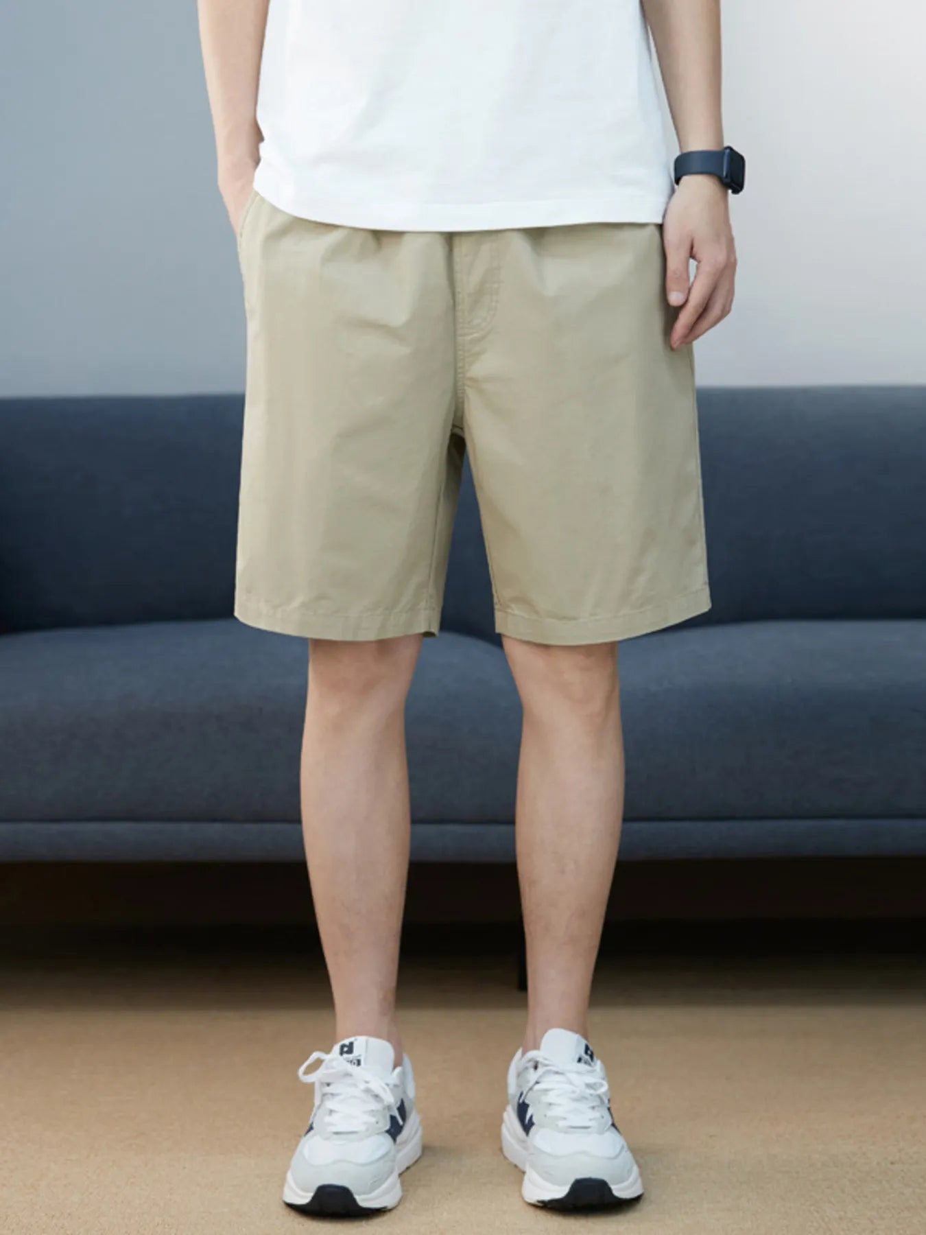 Men's Plus Size Casual Pocketed Shorts