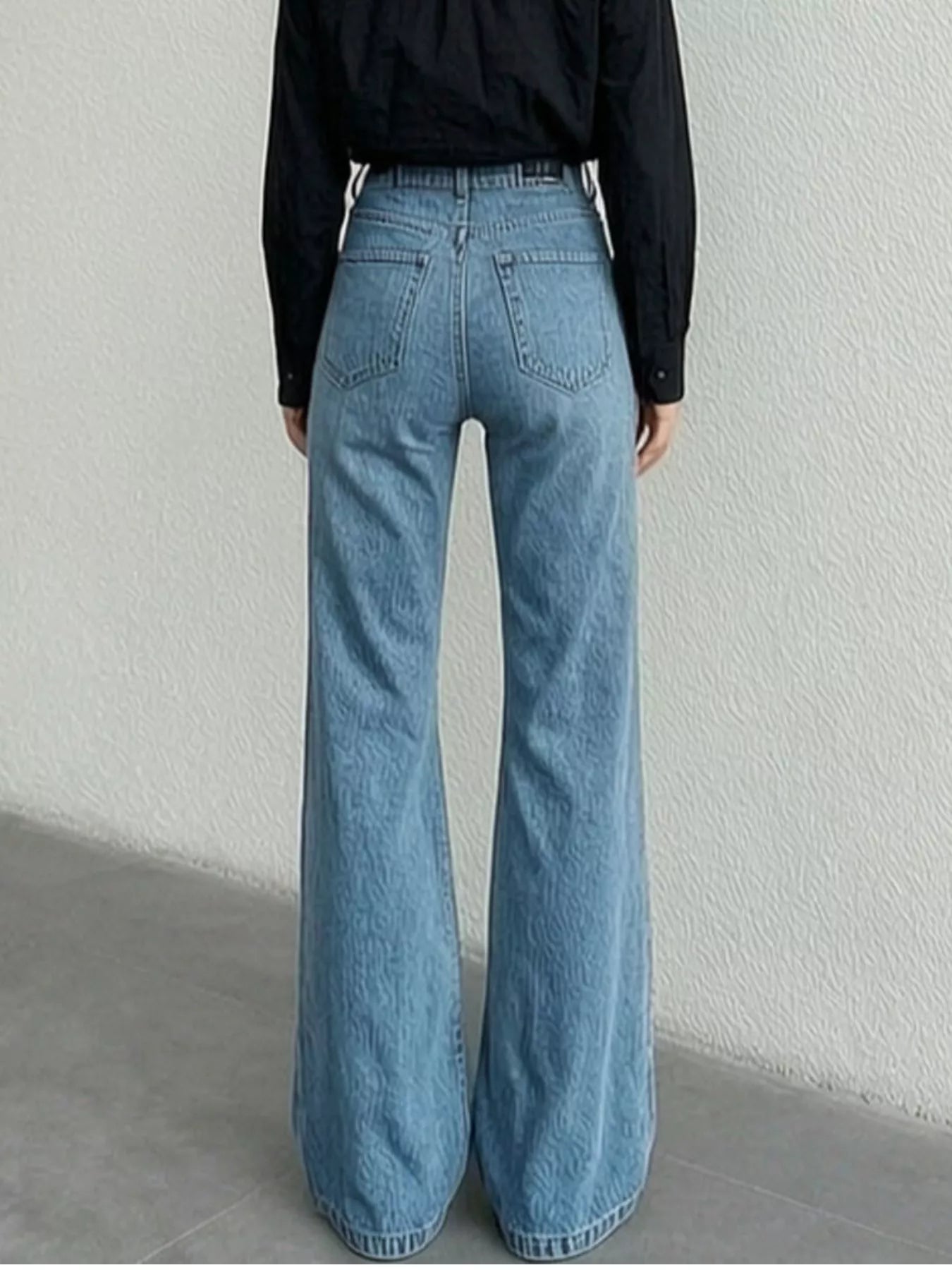 High-Waisted Bootcut Jeans