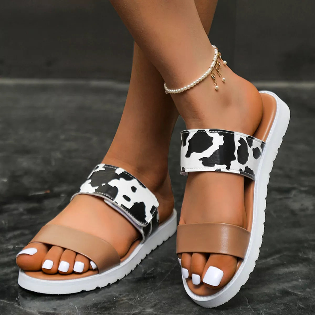 Open Toe Flats Sandals