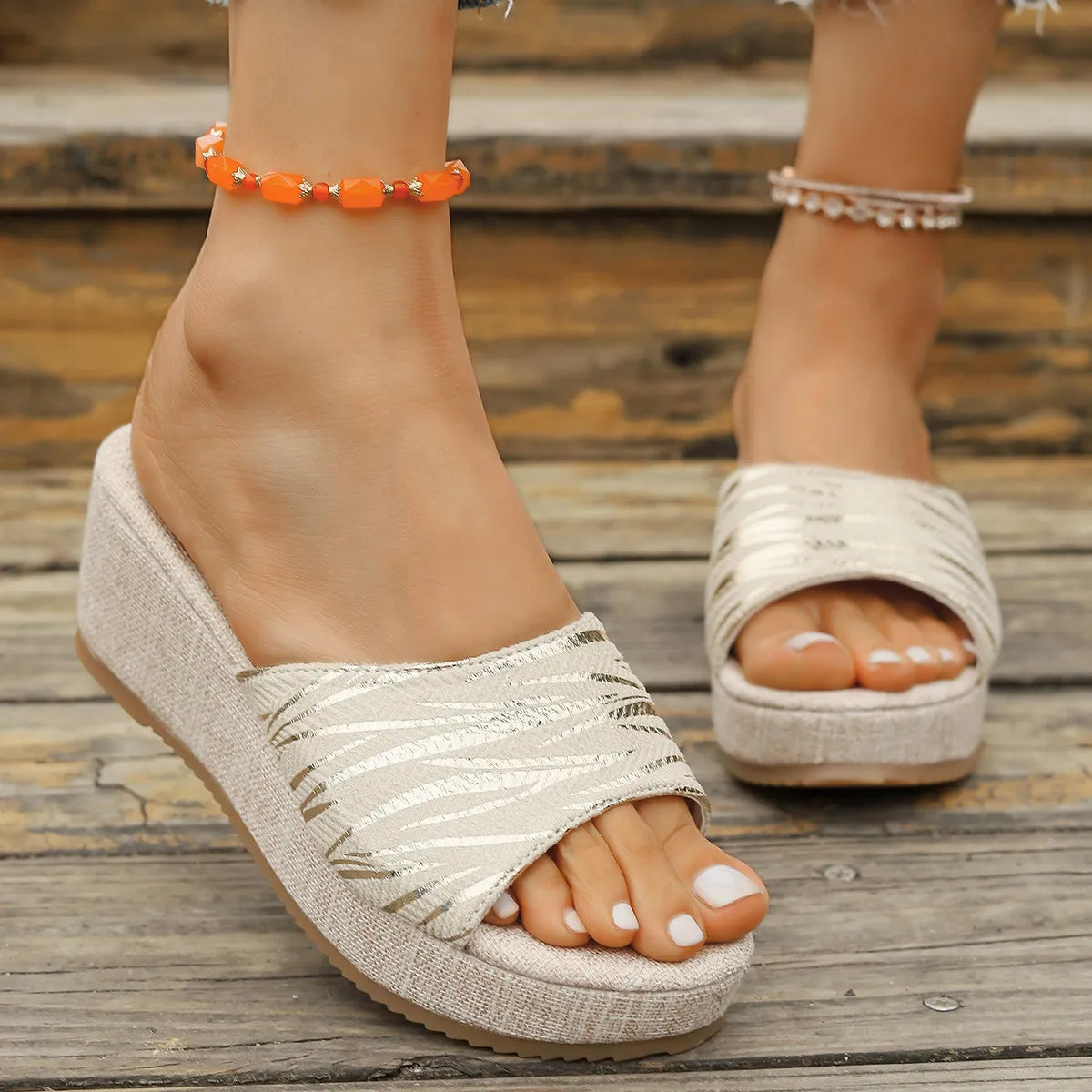 Open Toe Wedge Sandals