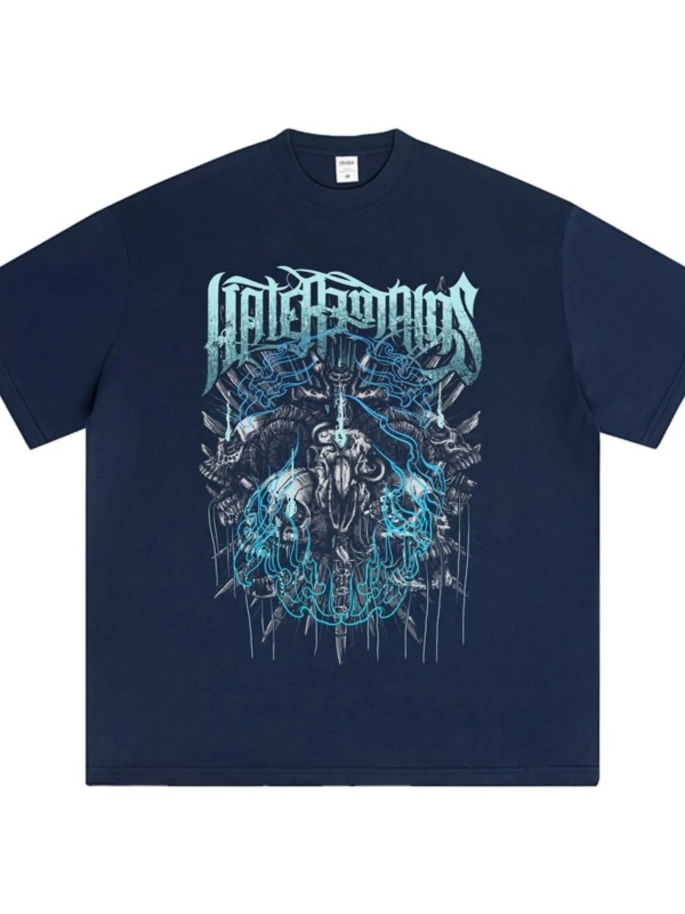 Men's Graphic Round Neck Short Sleeve T-Shirt