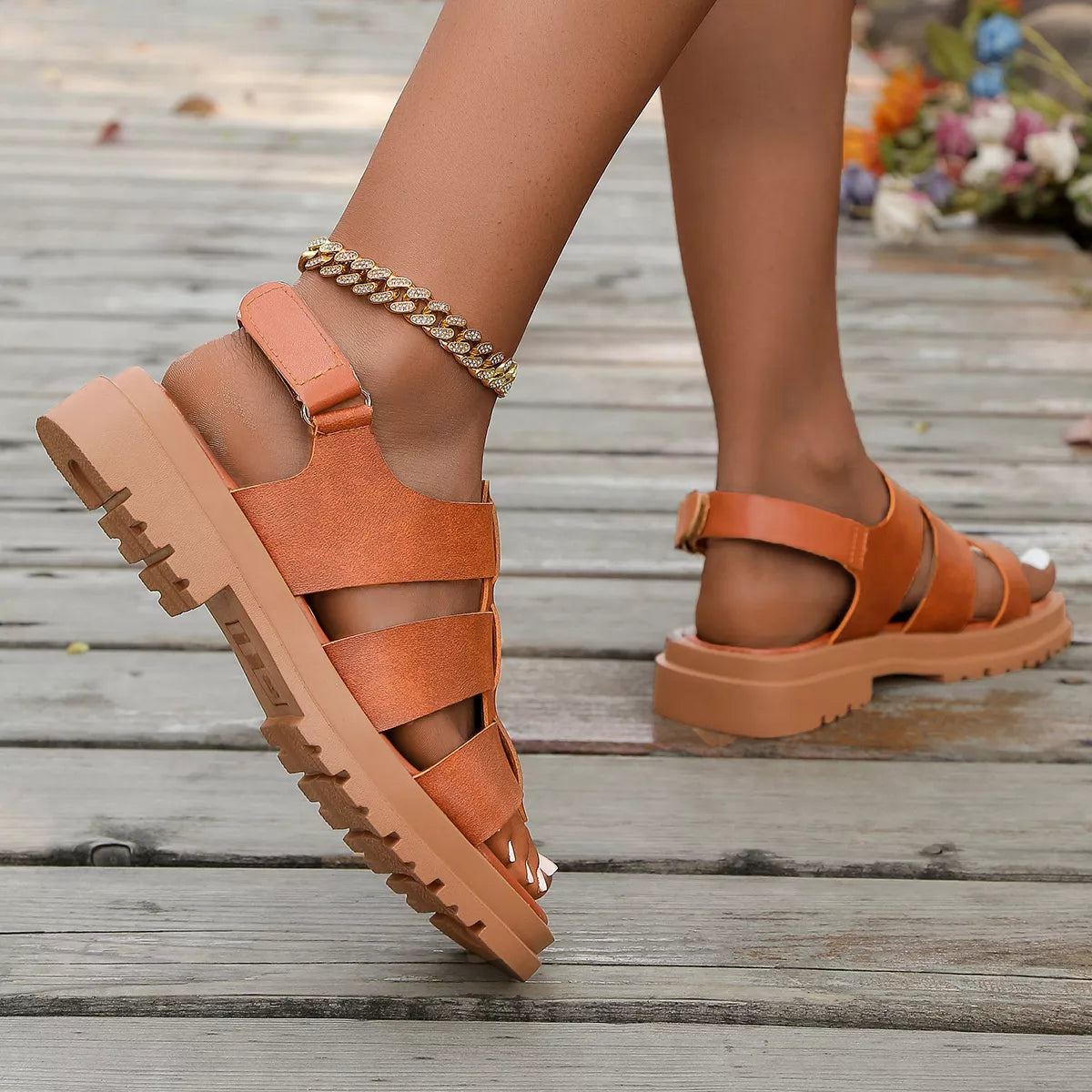 Open Toe Platform Sandals