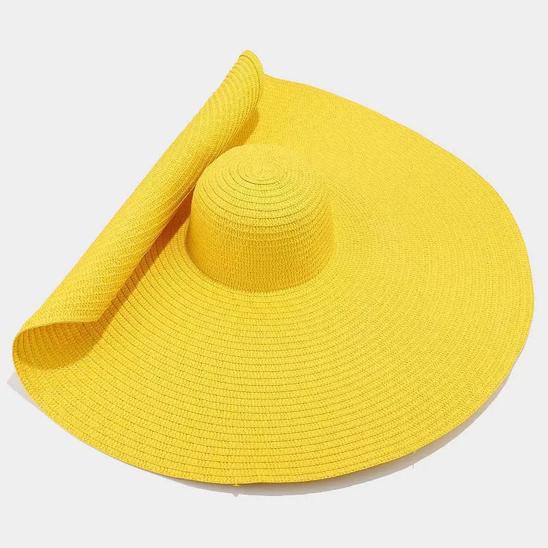 Oversized Wide Brim Straw Sun Hat