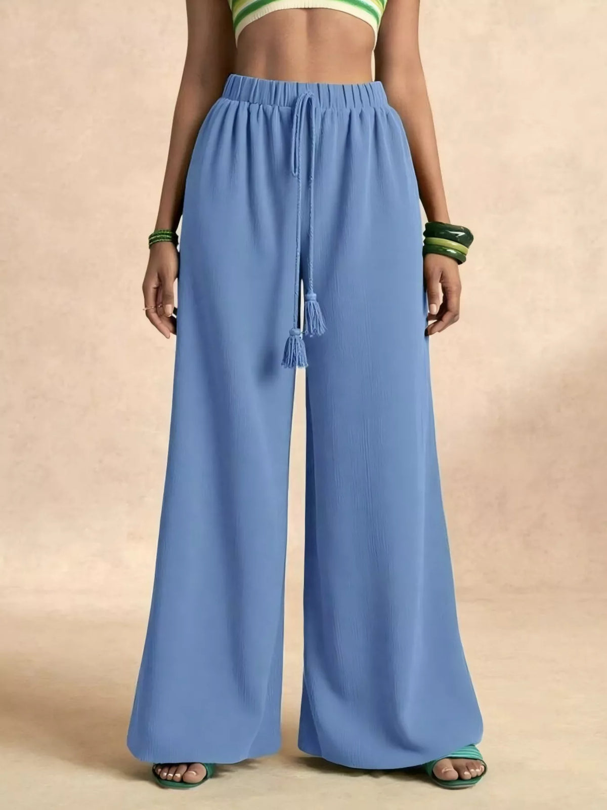 High-Waisted Wide-Leg Pants
