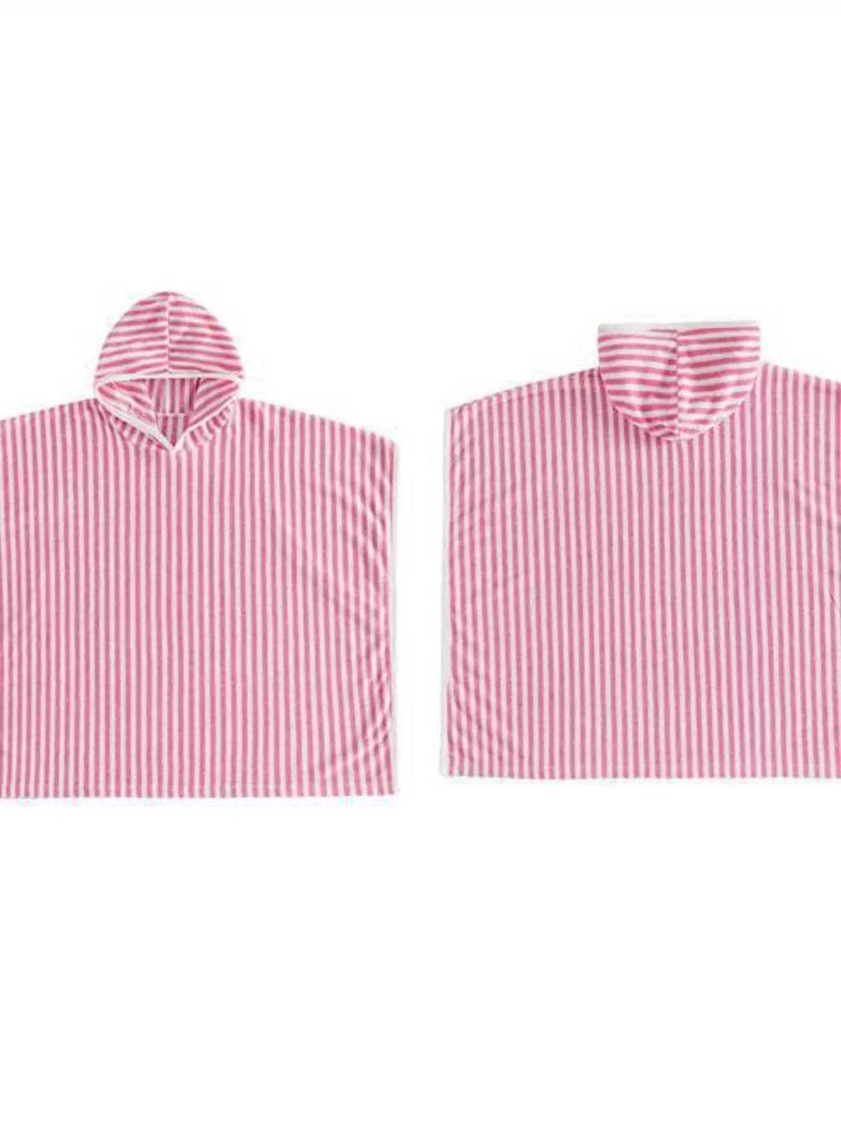 Children's Striped Hooded Poncho