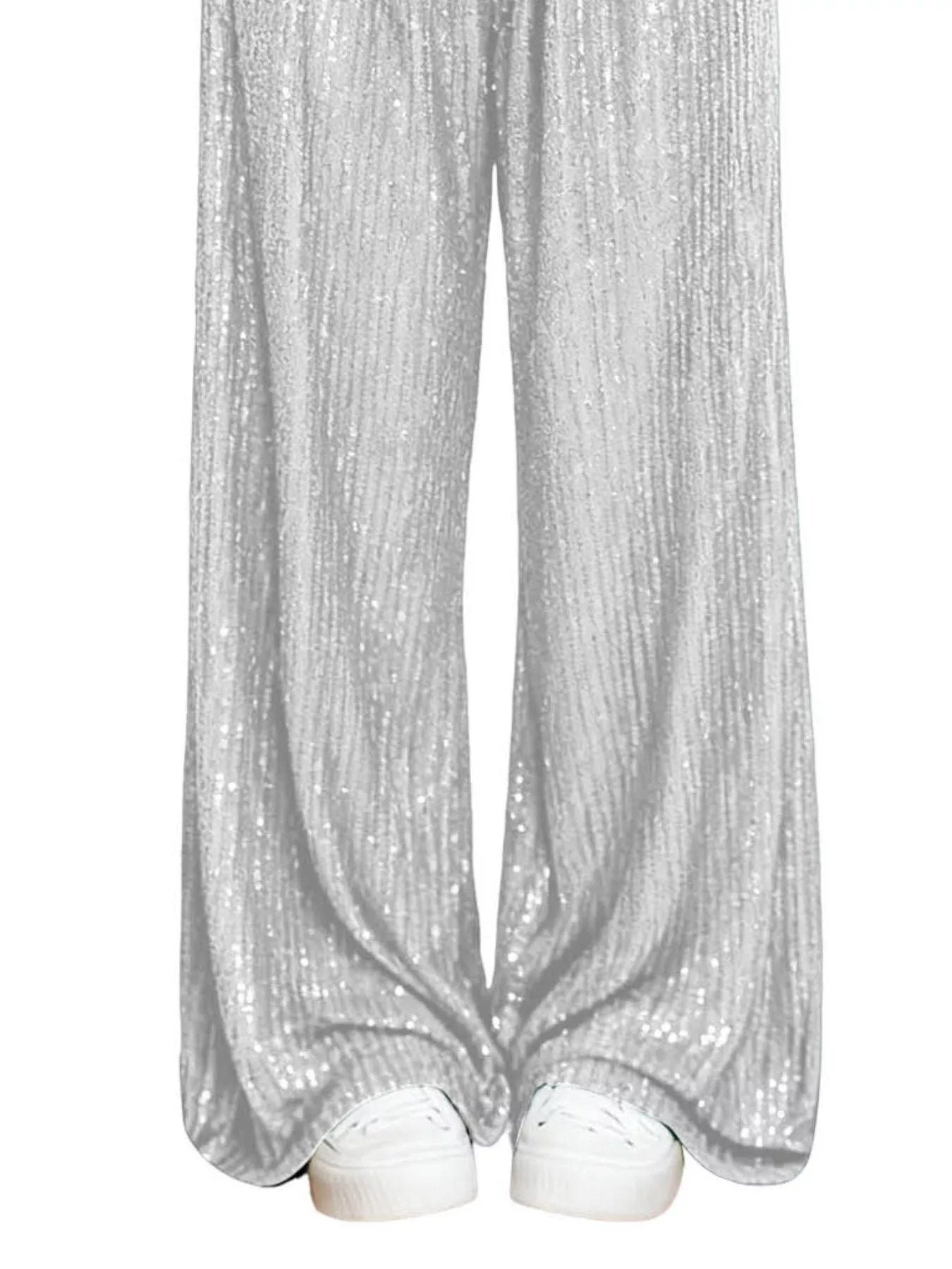 Sequin Wide-Leg Pants