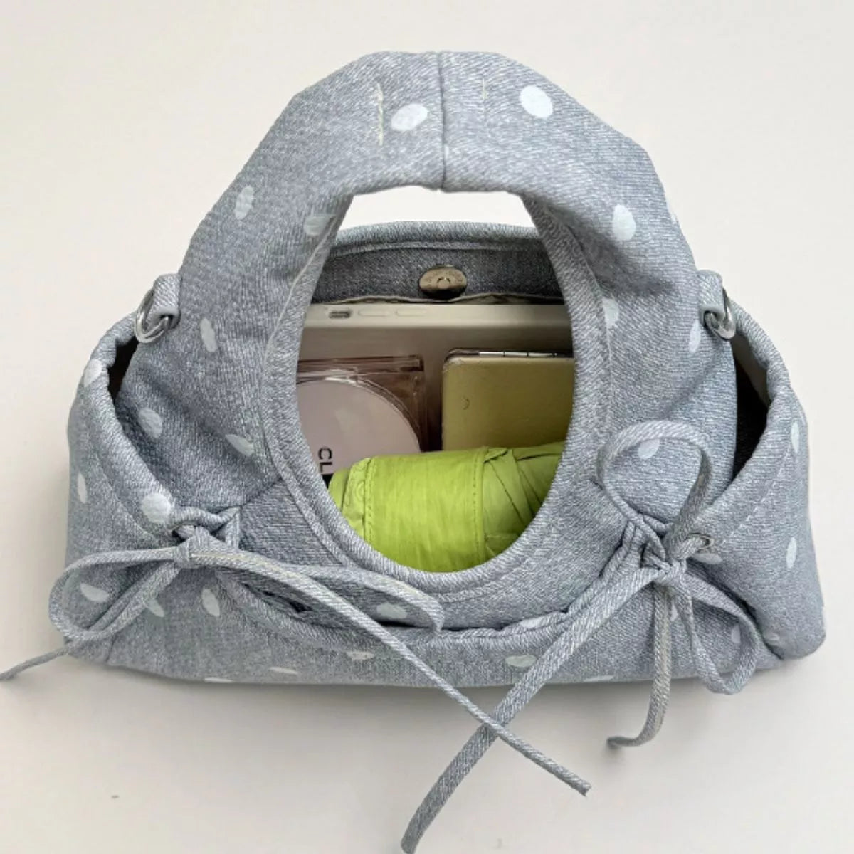 Polka Dot Bow Handbag