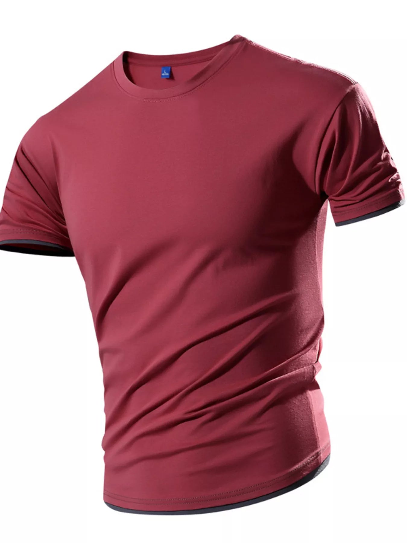 Men's Plus Size Casual Crew Neck Short Sleeve T-Shirt
