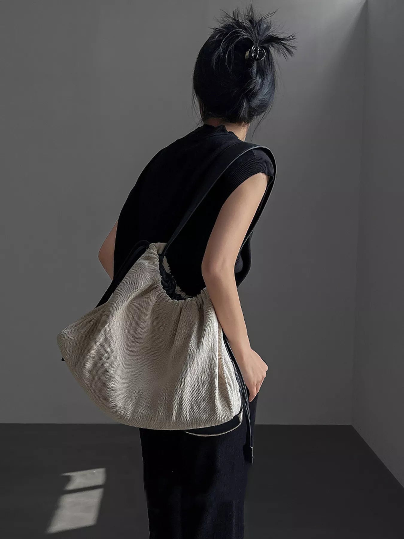Drawstring Closure Handbag