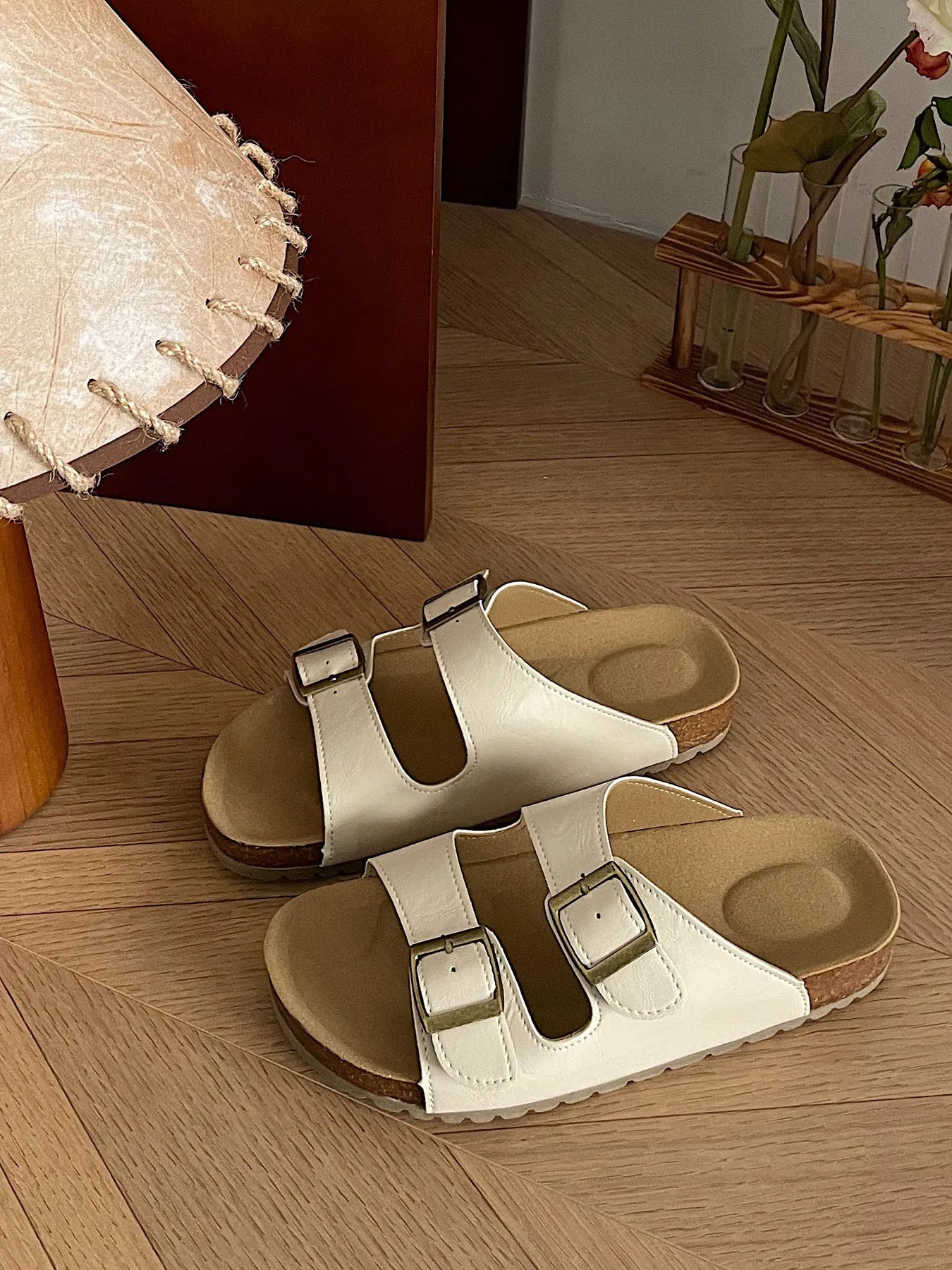 Classic Double Buckle Comfort Sandals