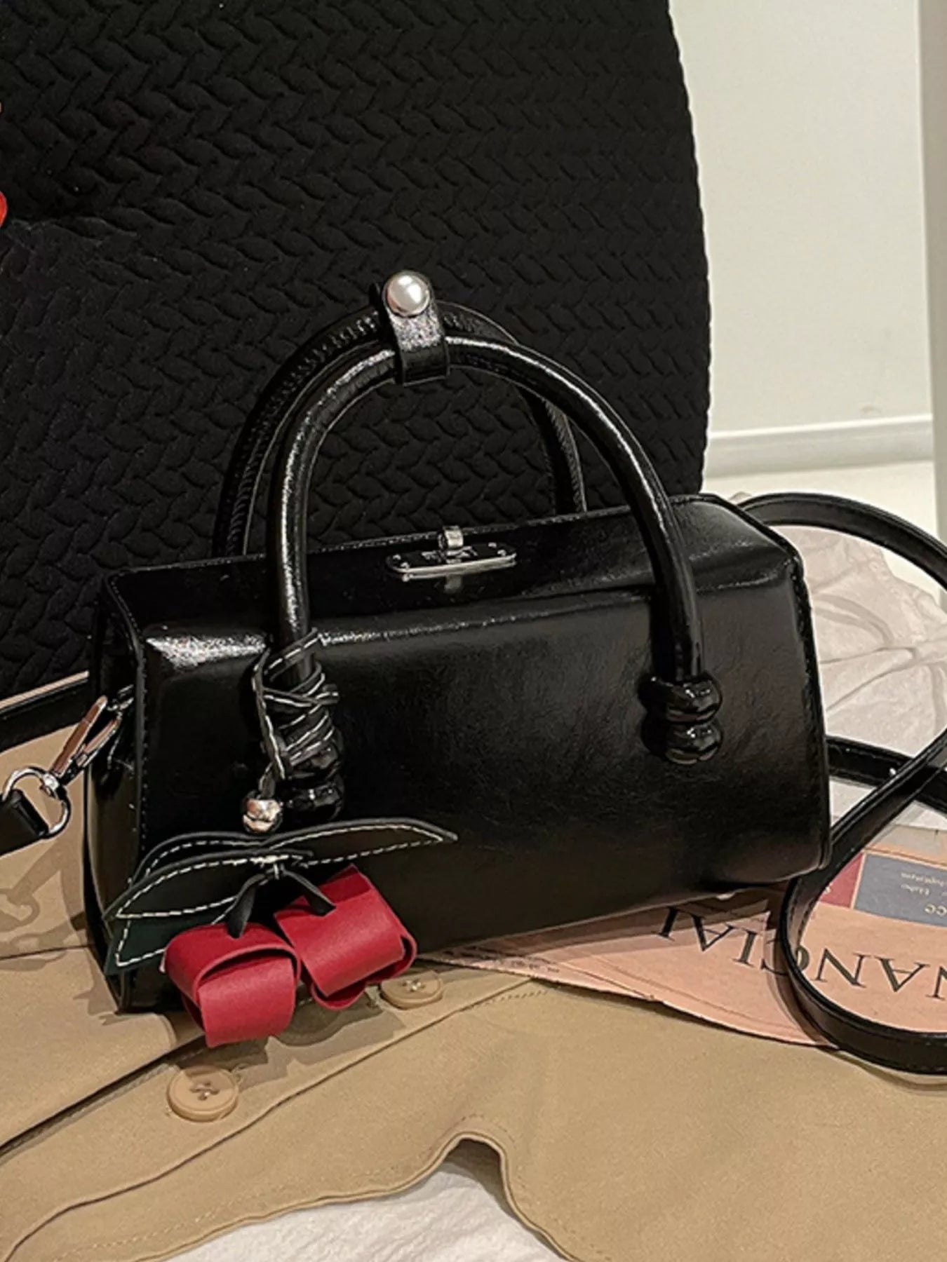 Top Handle Crossbody Bag