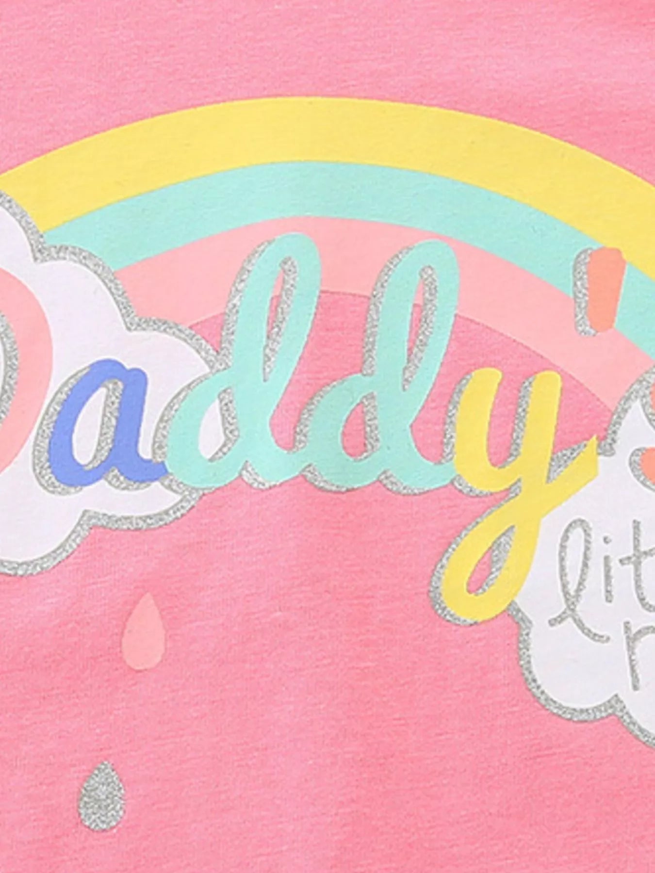 Children's Daddy's Little Rainbow Graphic Tee & Shorts Set