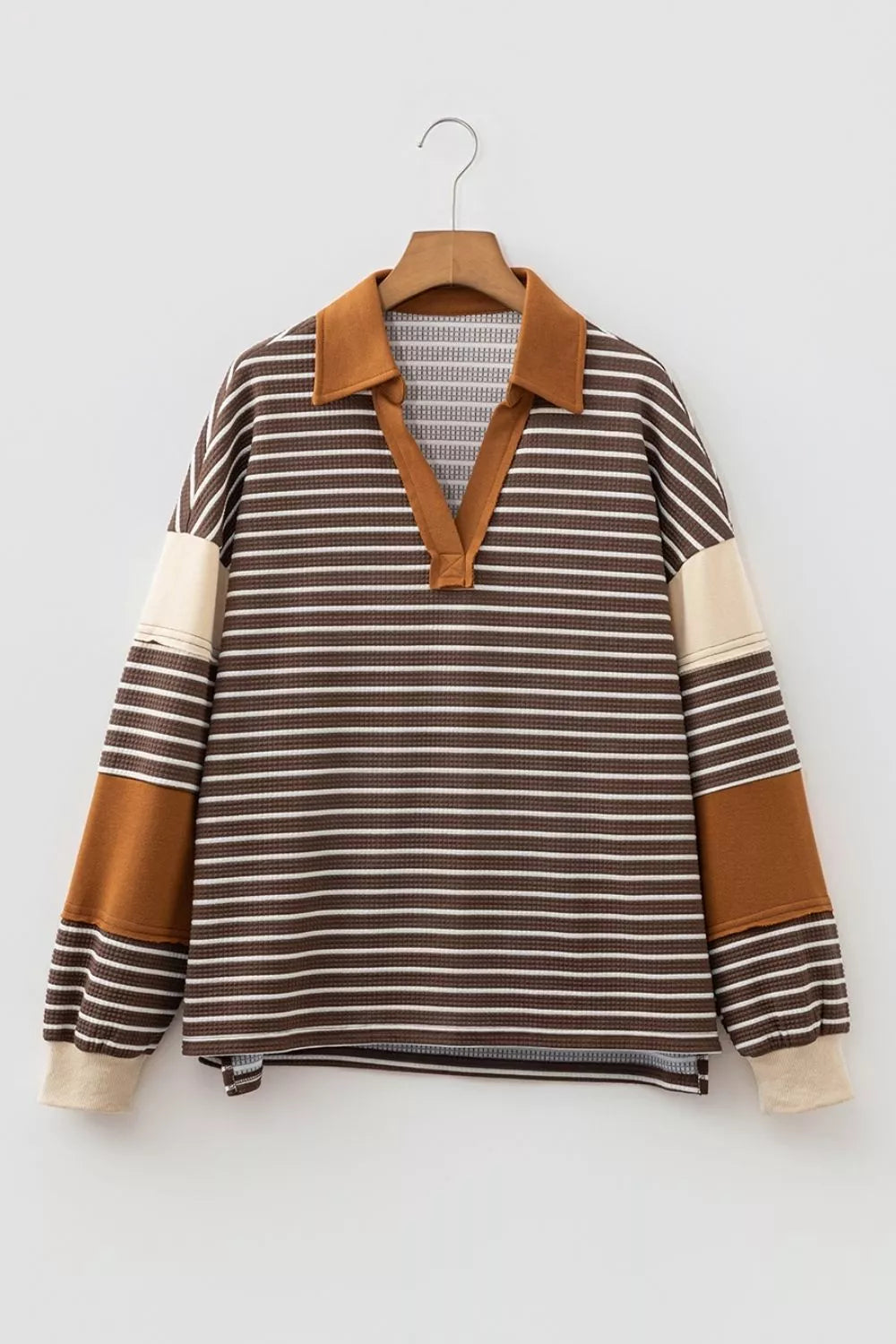 Striped Dropped Shoulder Sweatshirt