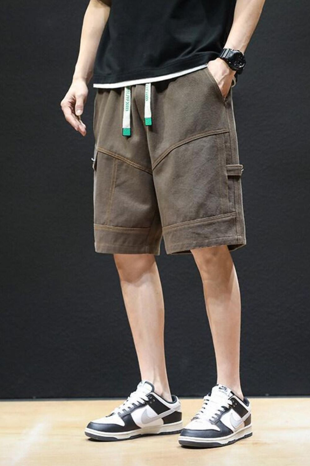 Men's Plus Size Casual Drawstring Shorts