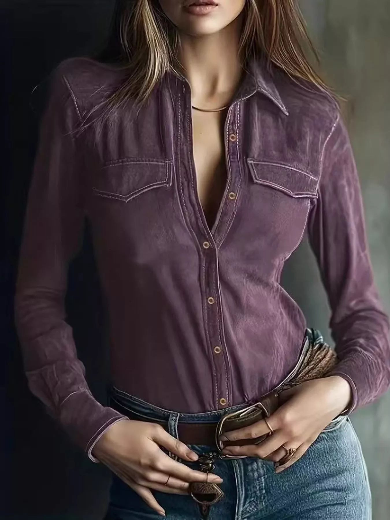 Classic Slim-Fit Long Sleeve Shirt