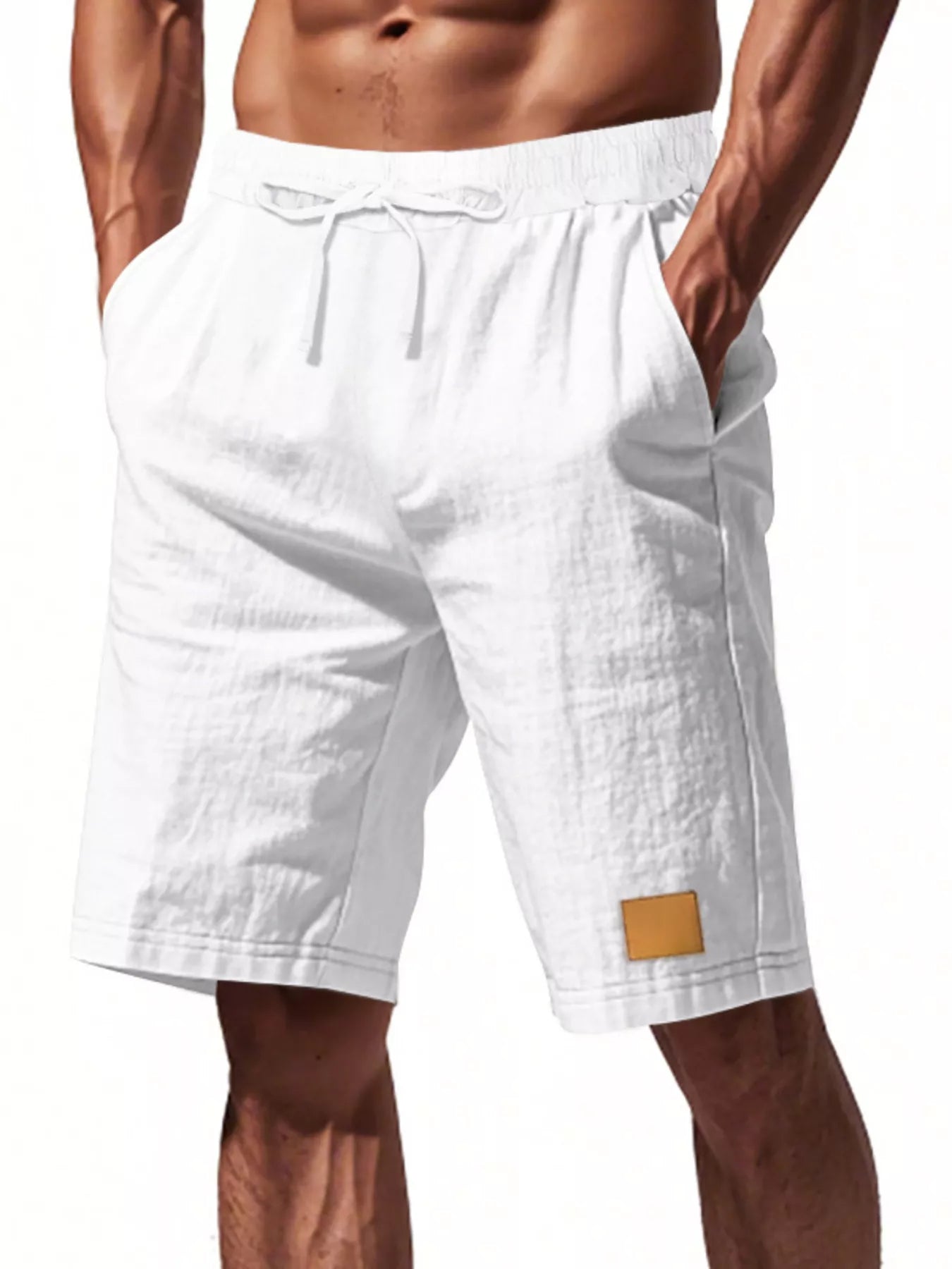 Men's Full Size Casual Drawstring Shorts Plus Size