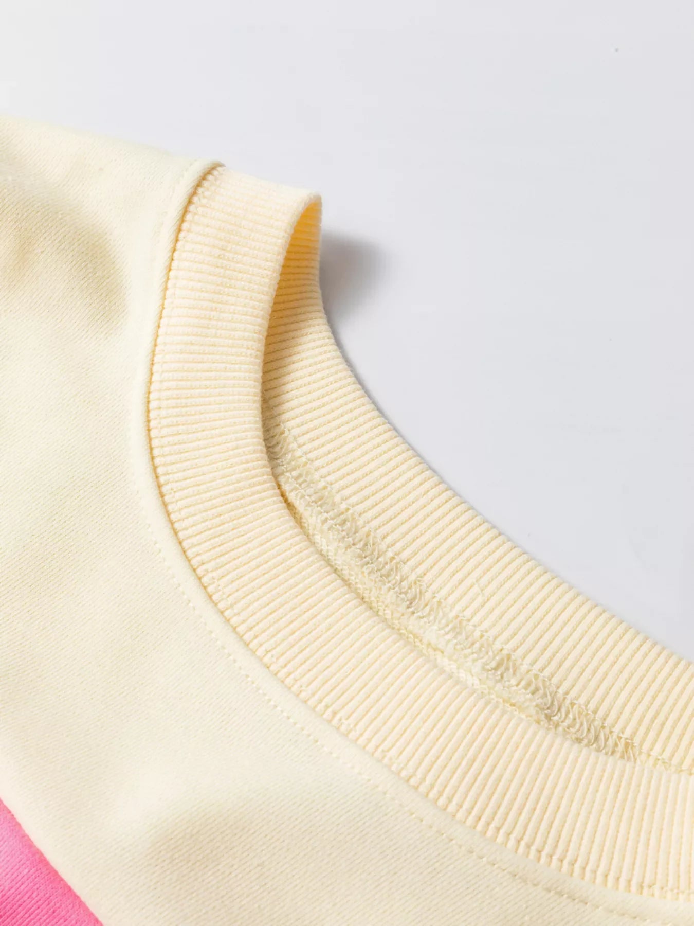 Colorblock Patchwork Crewneck Drop Shoulder Sweatshirt
