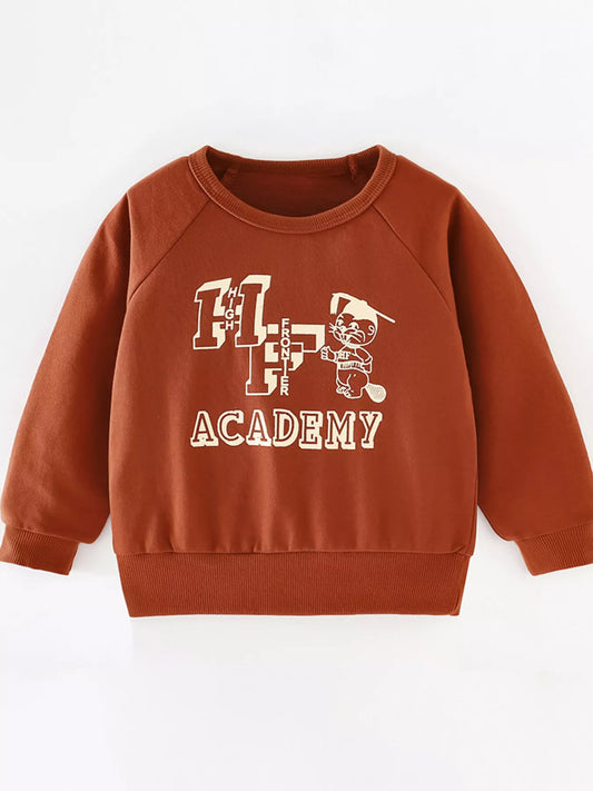 Children's Graphic Round Neck Sweatshirt