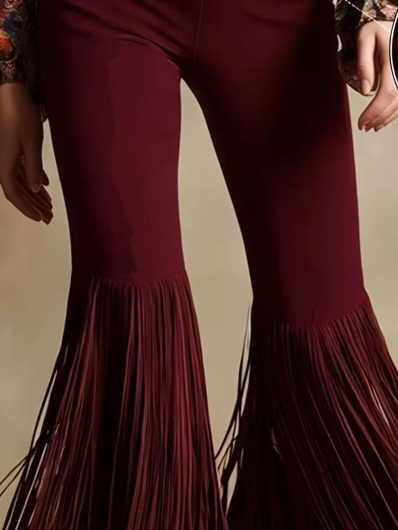 Fringe Flare Pants
