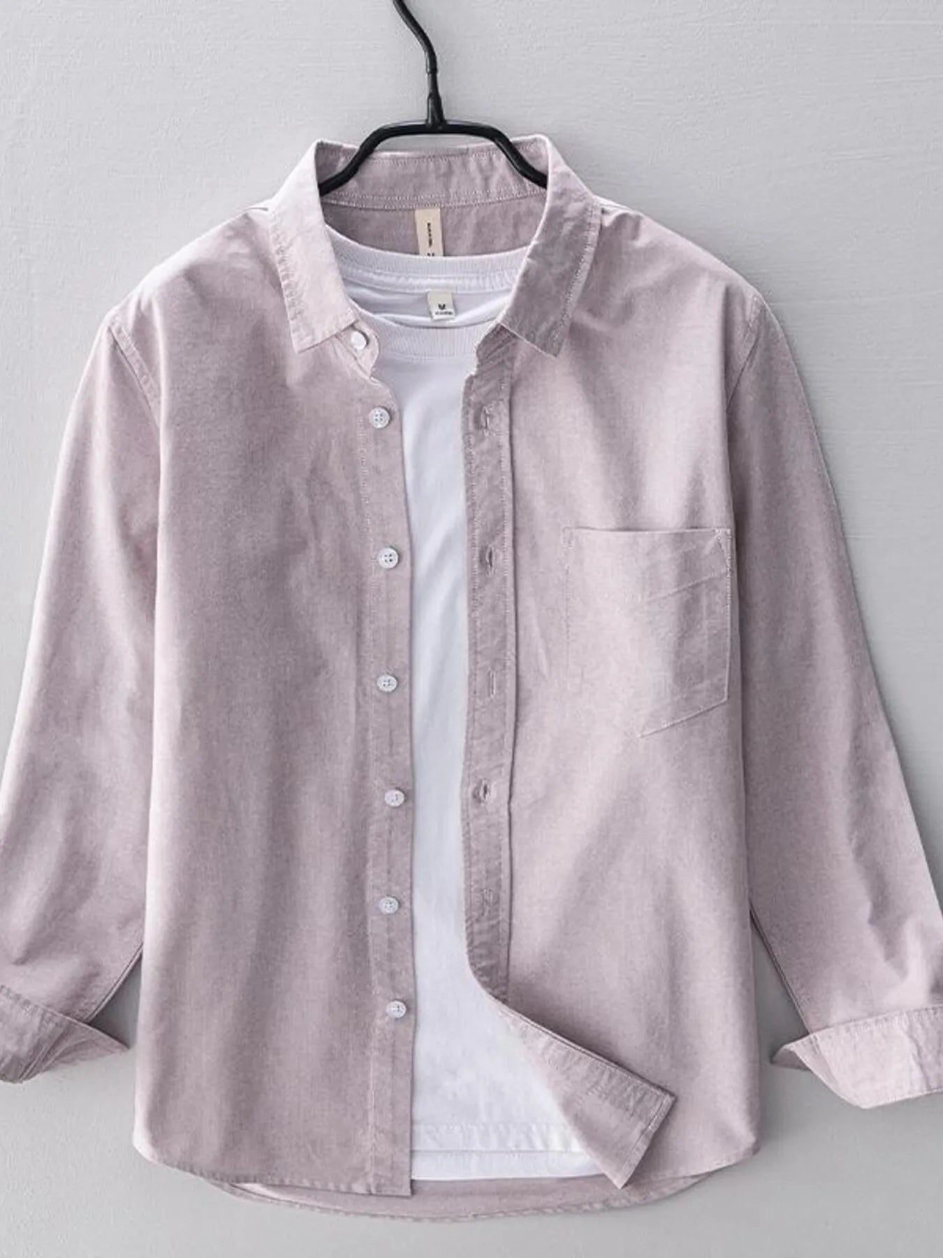 Men's Plus Size Long Sleeve Button Up Shirt