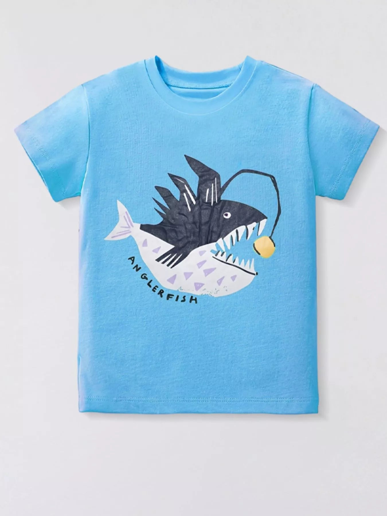 Children's Anglerfish Graphic Short Sleeve T-Shirt