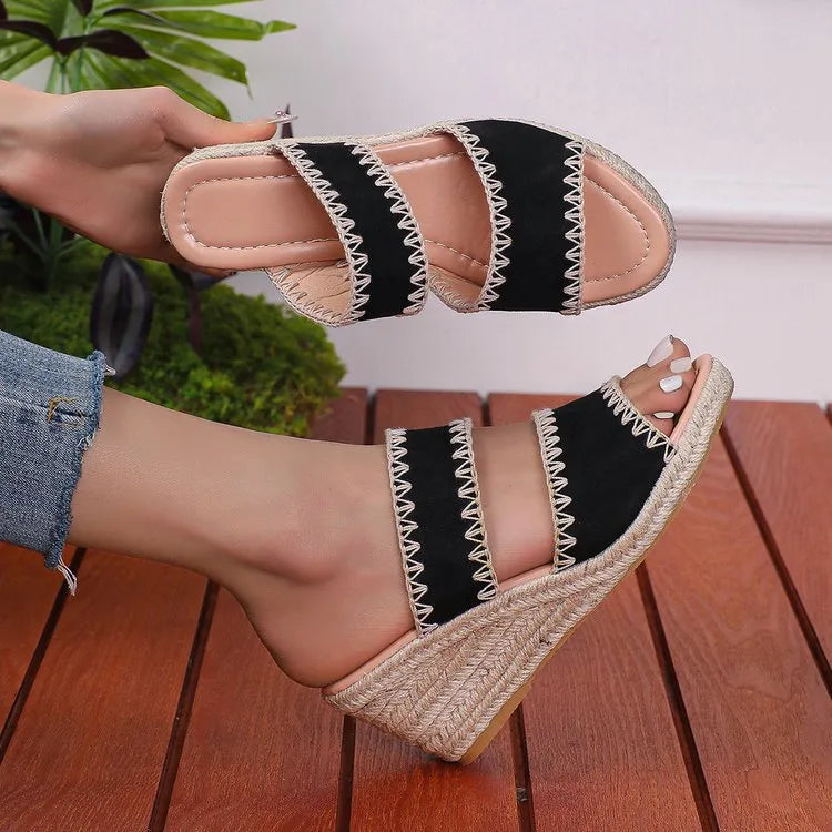 Espadrille Wedge Platform Sandals