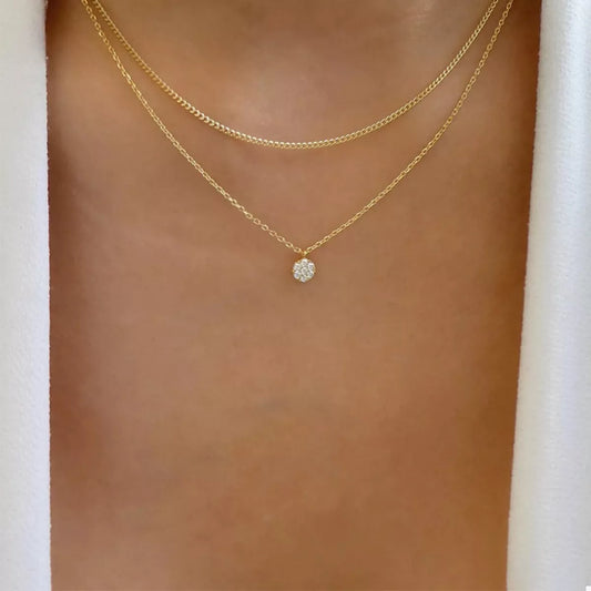 Double Layered Pendant Necklace