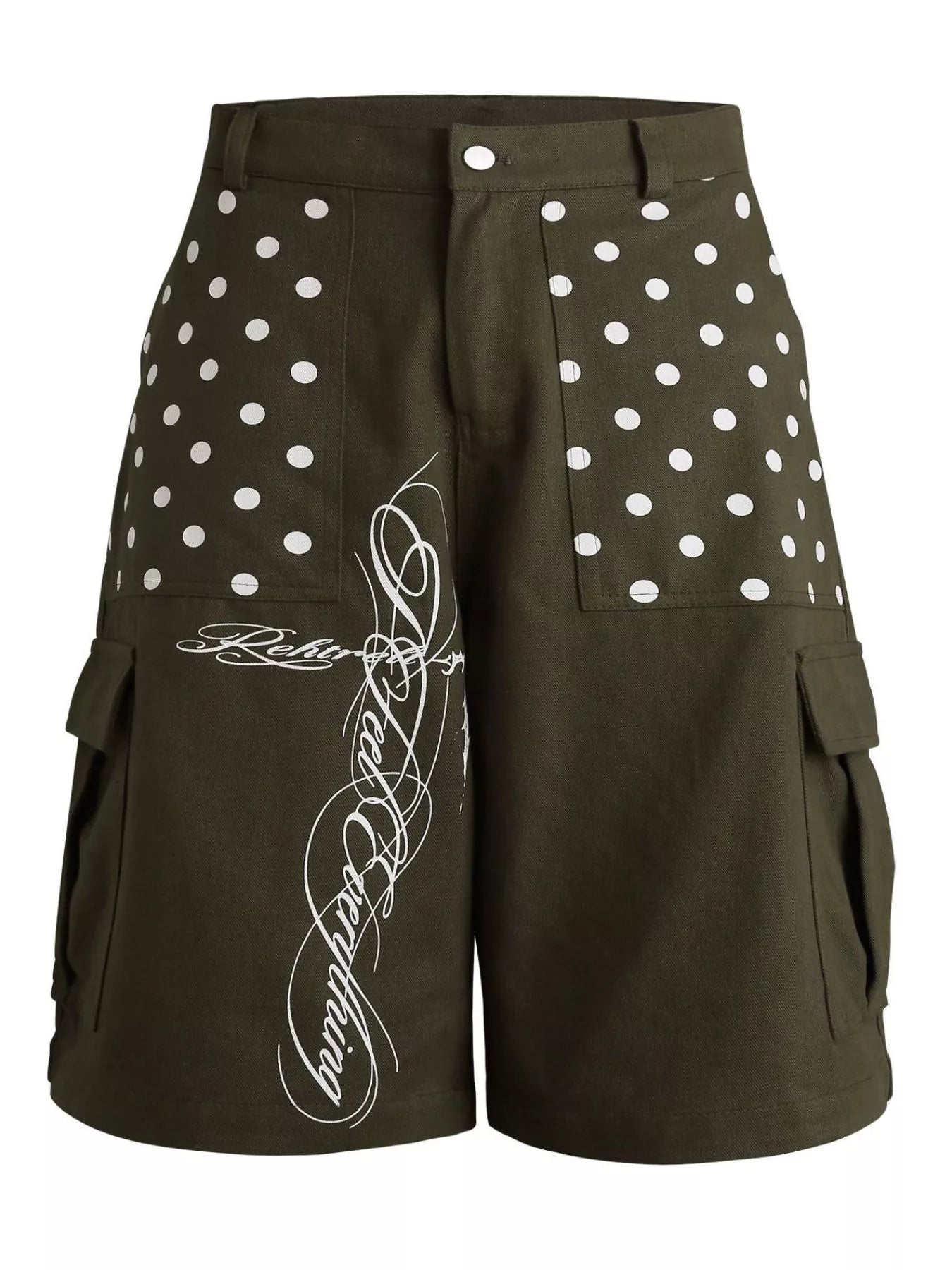 Men's Polka Dot Cargo Capris