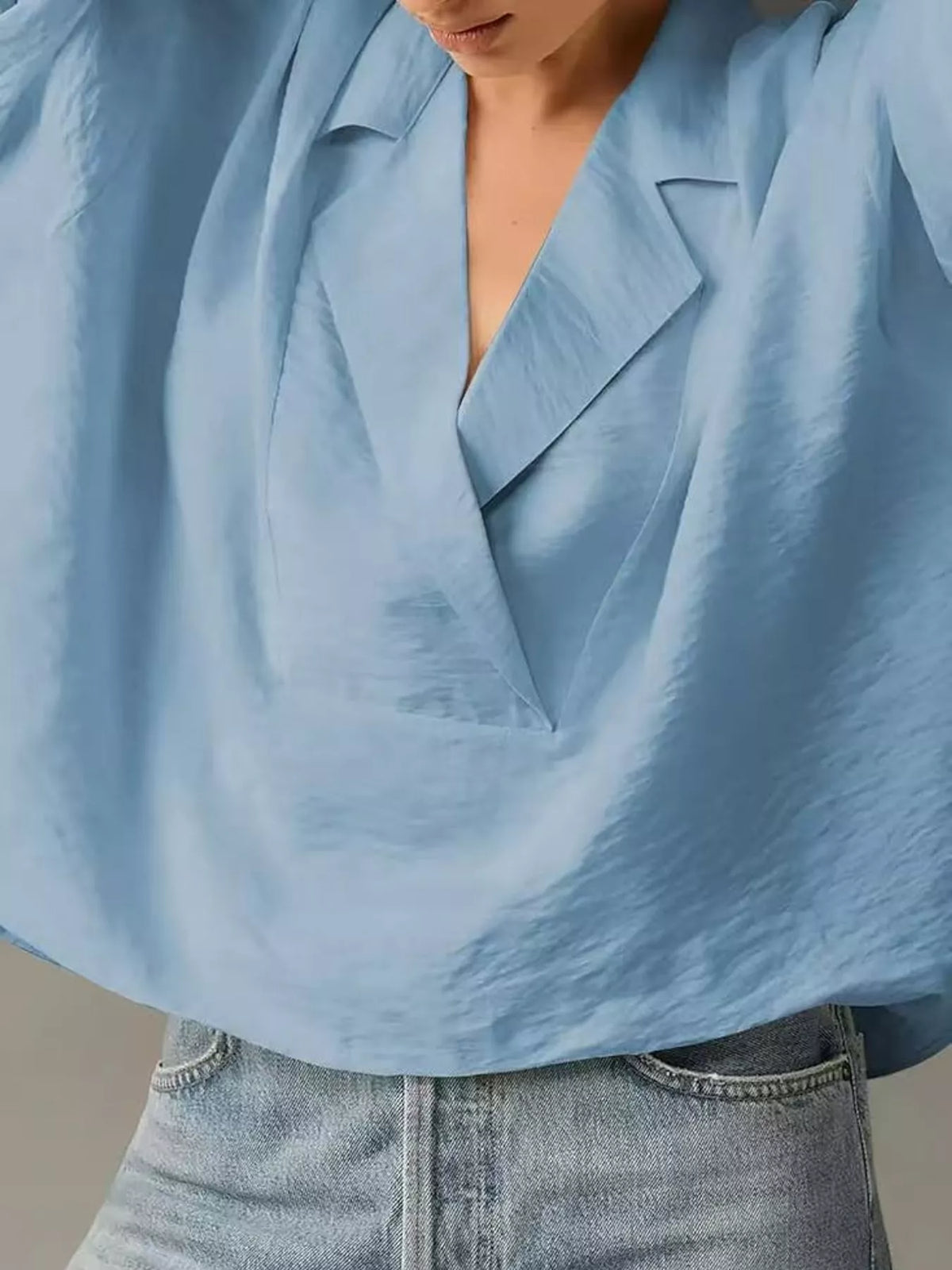 Half Sleeve Oversized Blouse