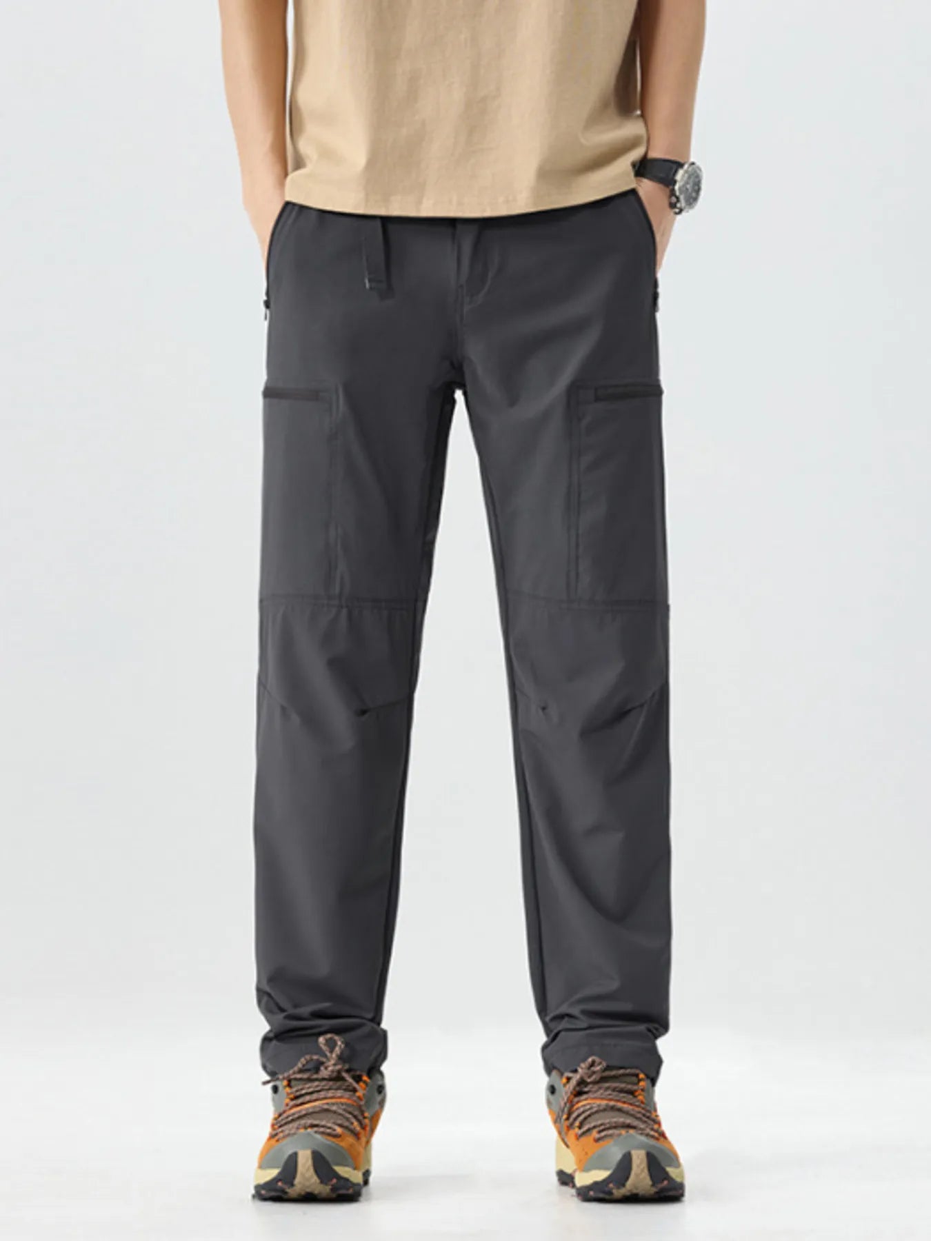 Men's Full Size Multi-Pocket Cargo Utility Pants Plus Size