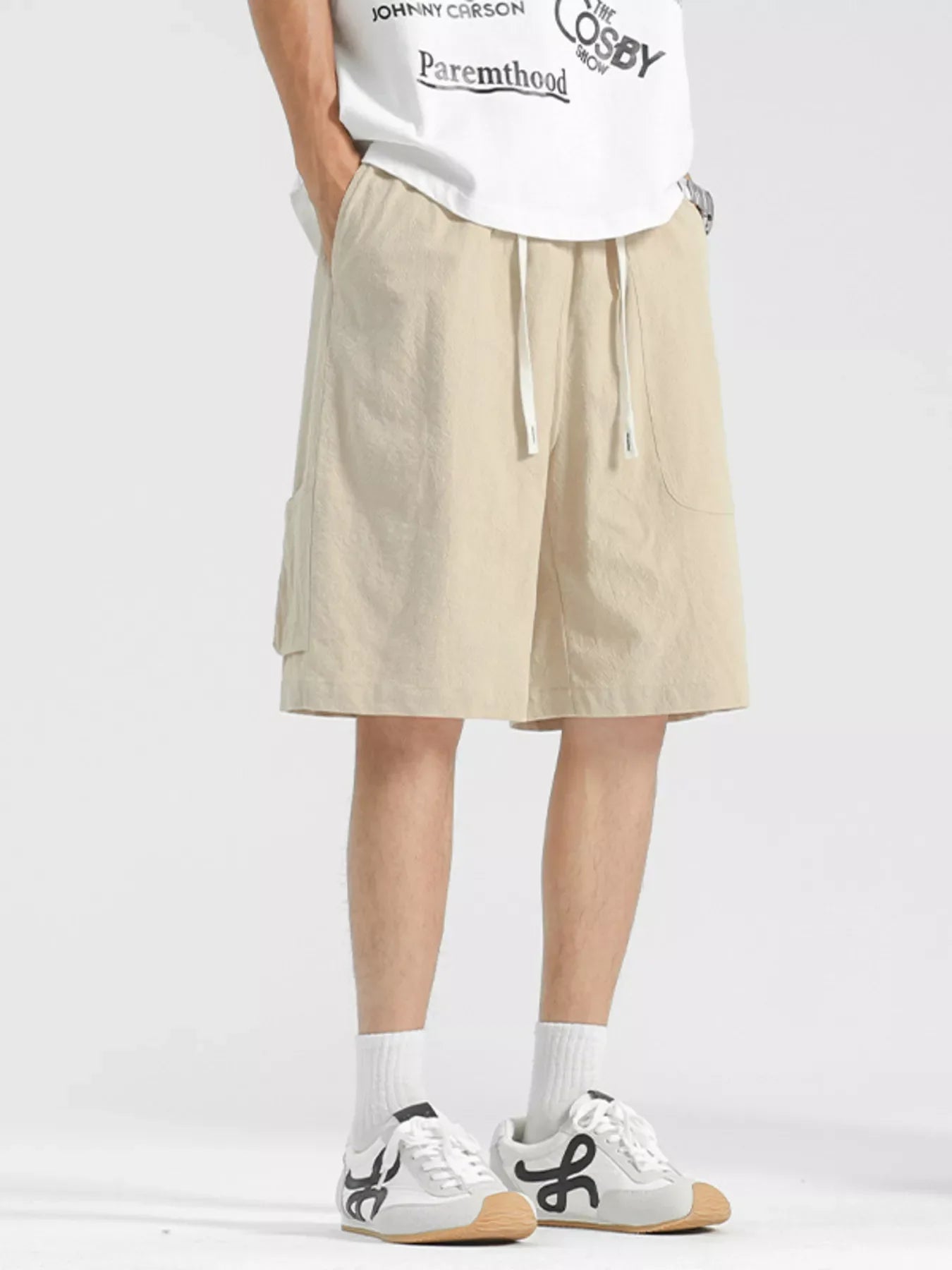 Men's Plus Size Loose Fit Drawstring Shorts
