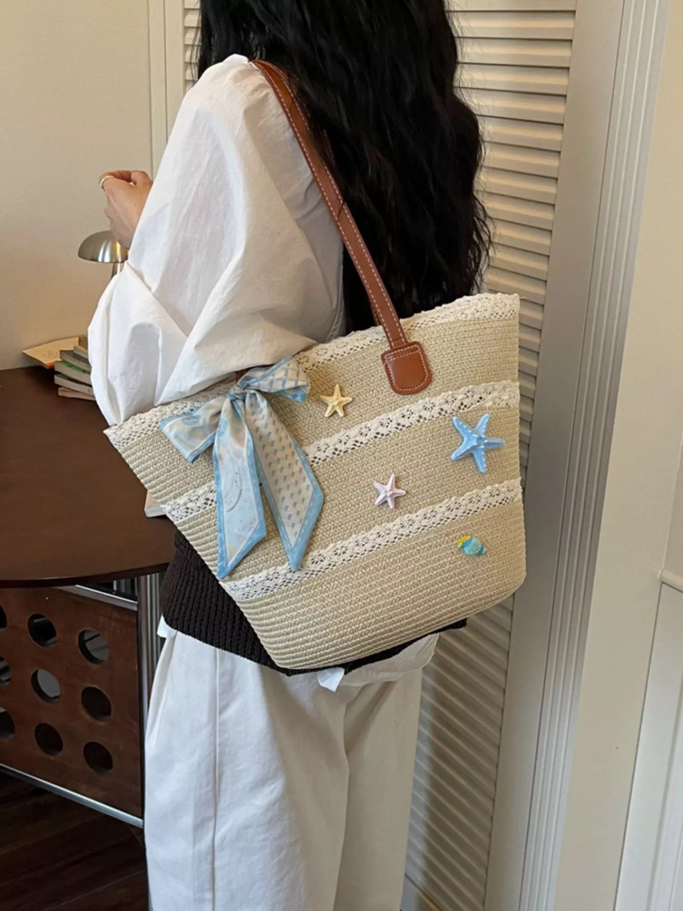 Straw Woven Shoulder Bag