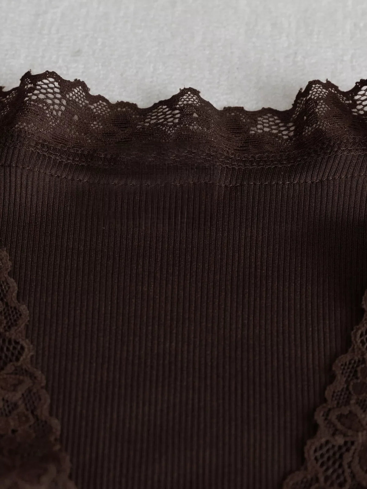 Lace Trim Flare Sleeve Blouse