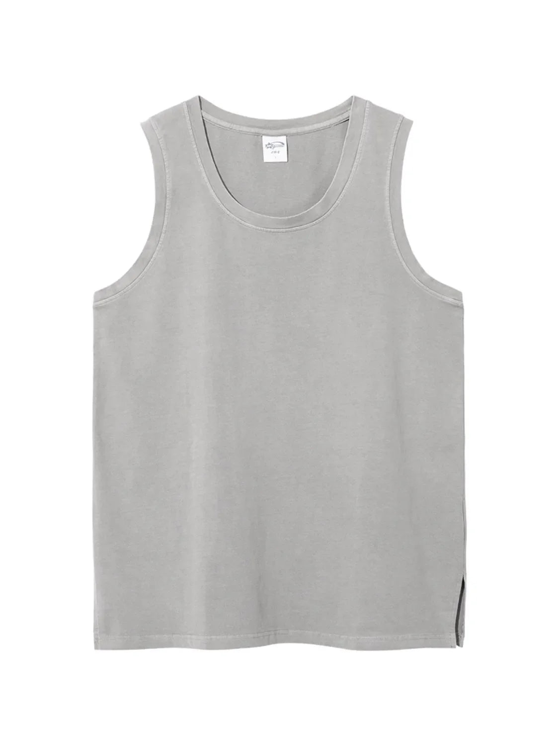Men's Side Slit Round Neck Tank