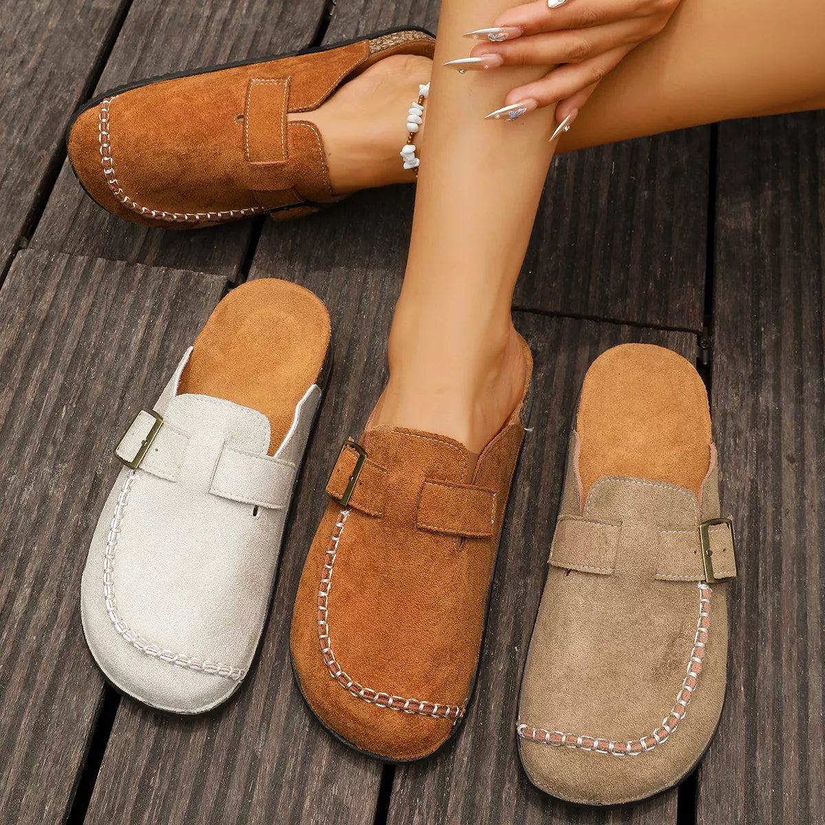 Round Toe Flats Sandals