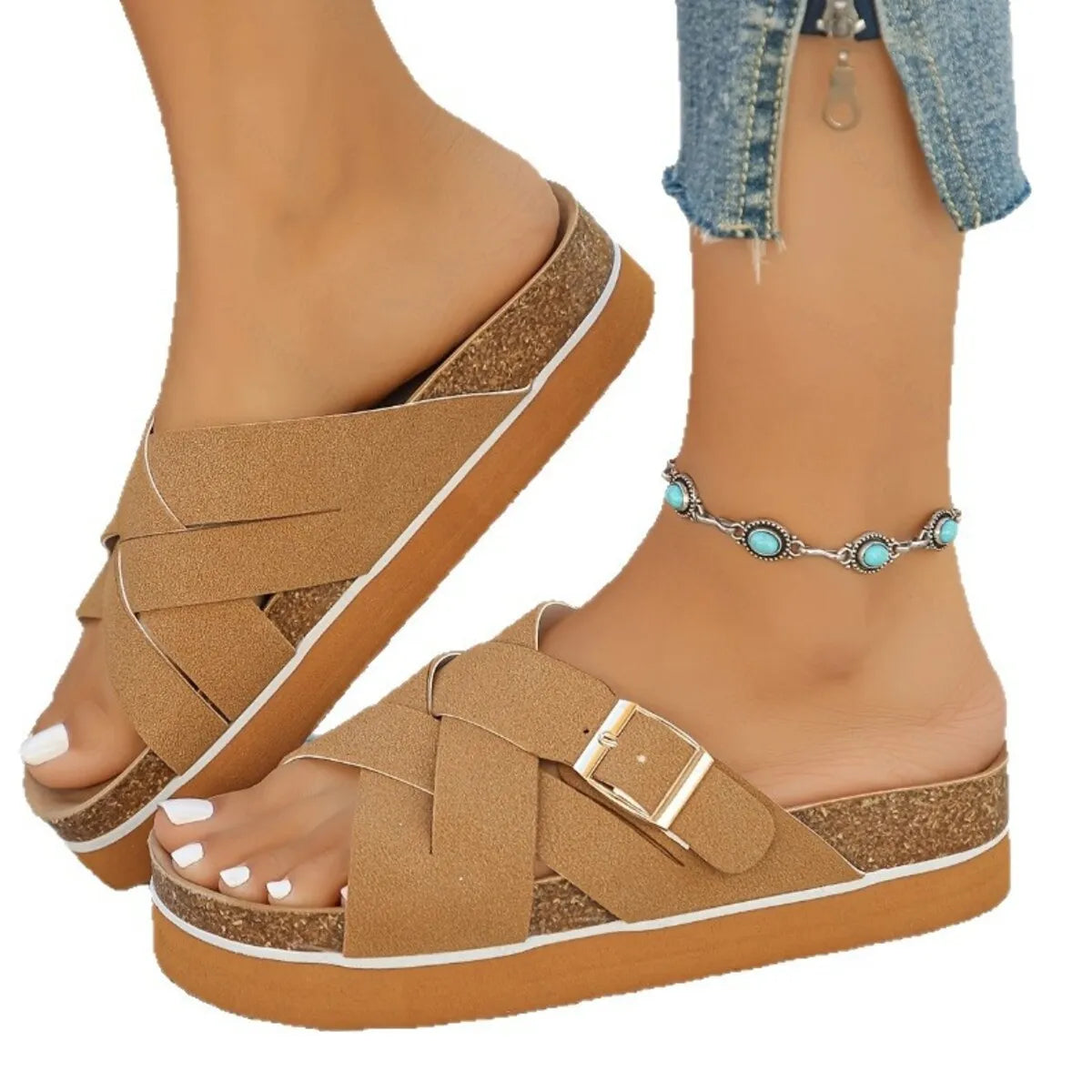 Open Toe Platform Sandals
